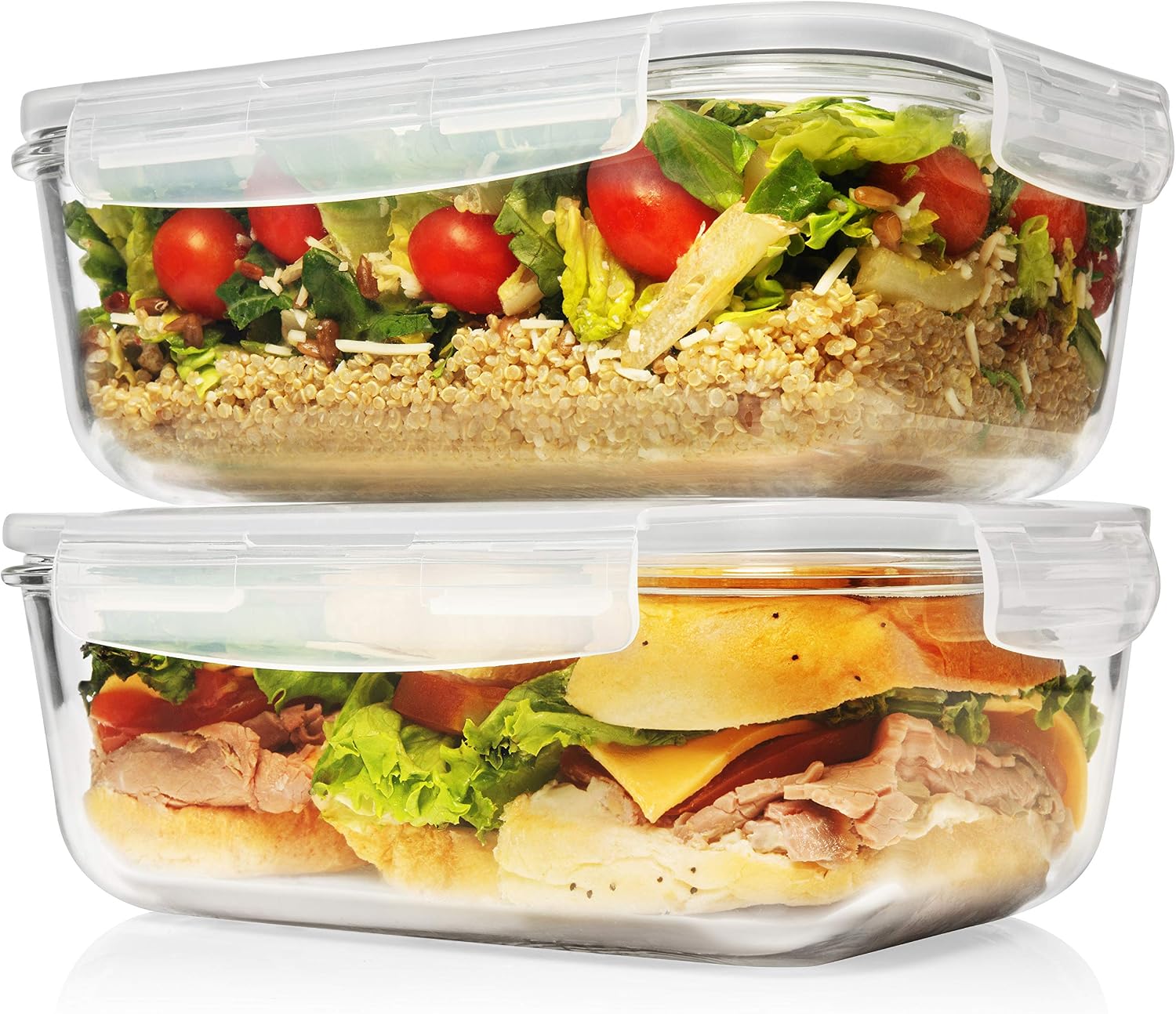 Thumbnail 6 de 8 Cups 63 Oz Glass Food Storage Containers