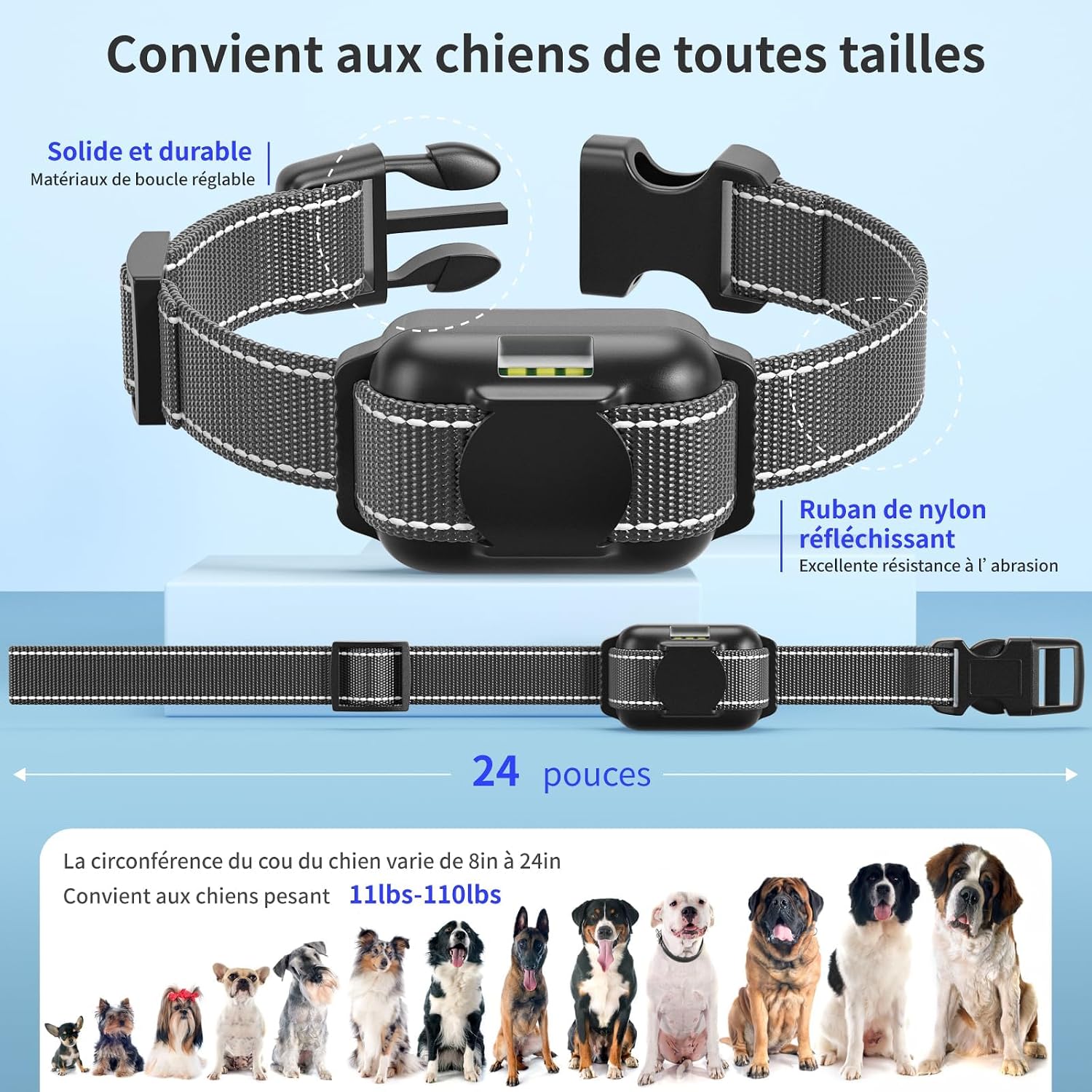 Thumbnail 6 de Collier Dressage Chien avec Télécommande – Le Plus Petit et Léger, Étanche IPX7, pour Chiots et Grands Chiens