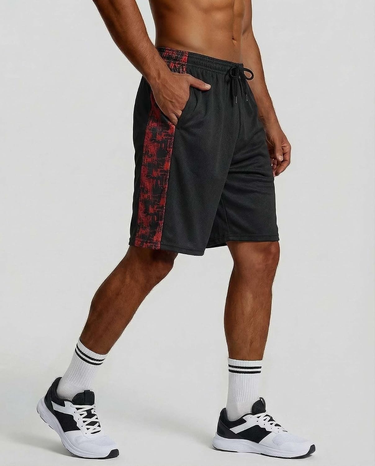 Detalle de Real Essentials 5 Pack: Men’s 9" Mesh Shorts