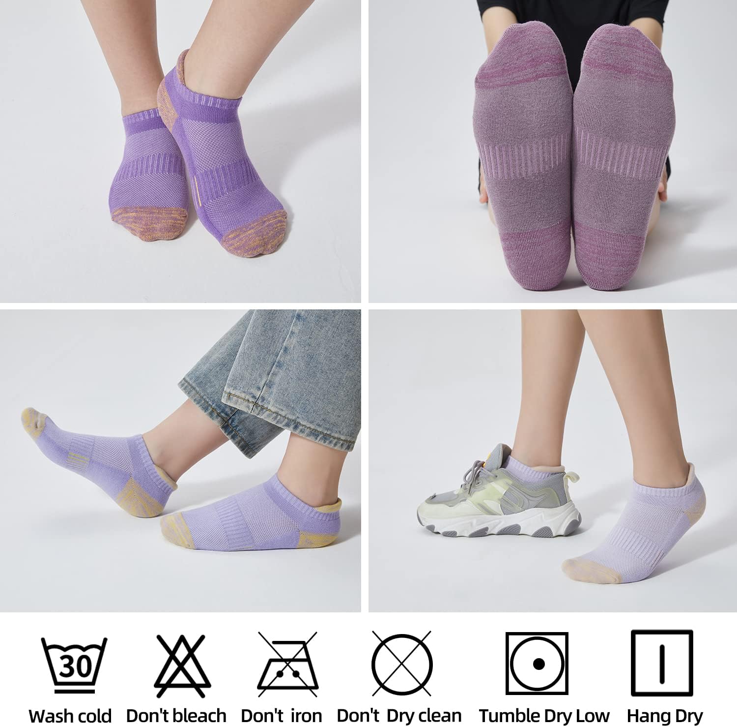 Detalle 2 de ATBITER Women's Ankle Socks, 6 Pairs