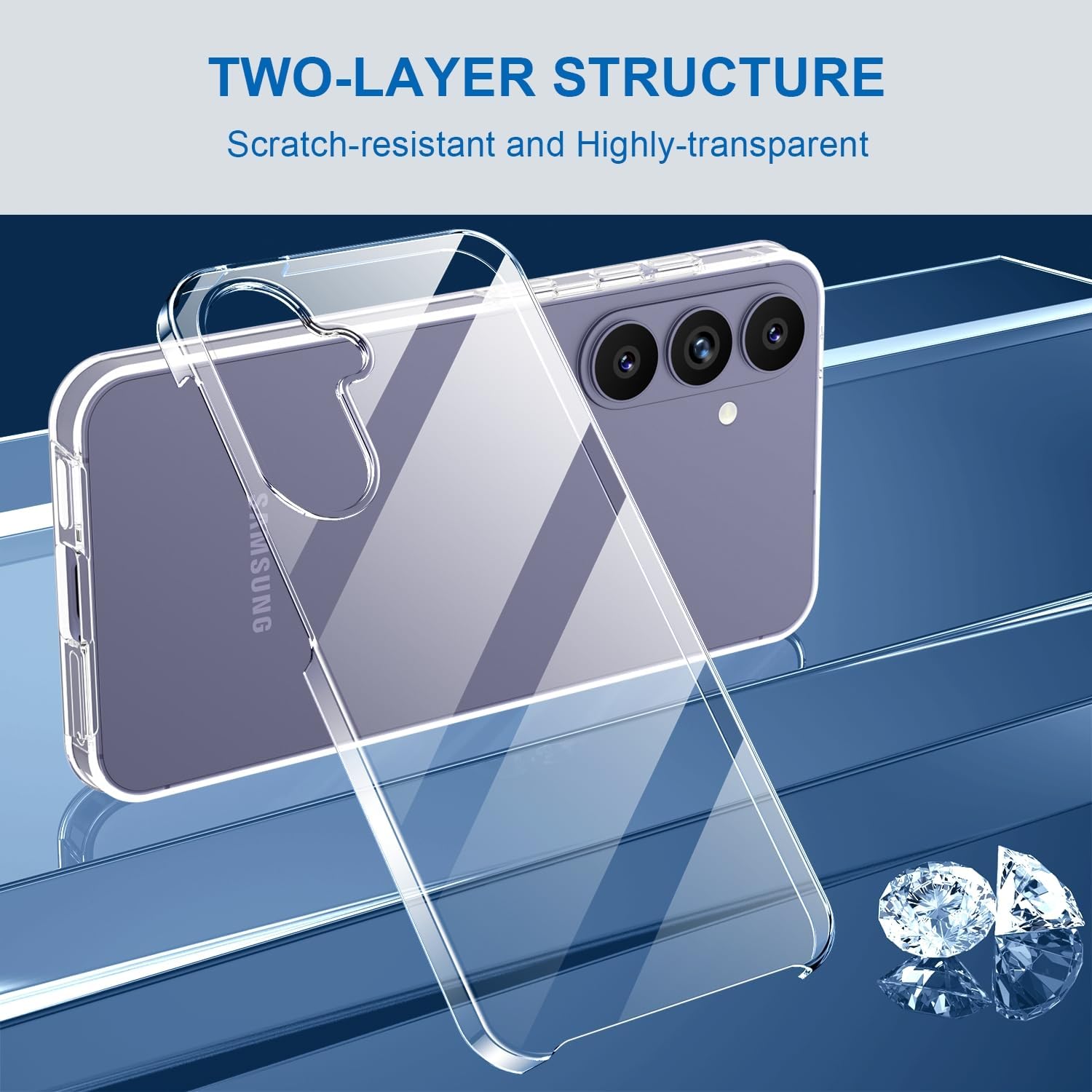 Thumbnail 6 de Guscase coque compatible Samsung Galaxy S26 5G transparente en silicone TPU 360°