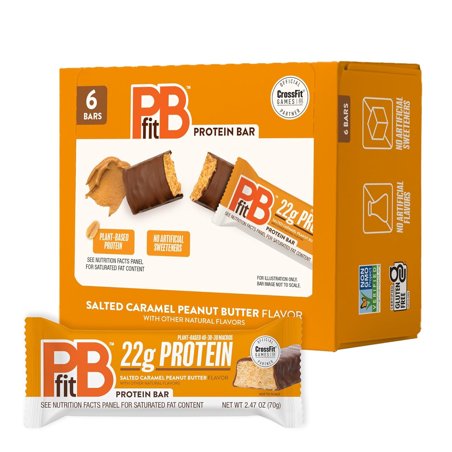 Detalle de PBfit Protein Bars 22g Protein