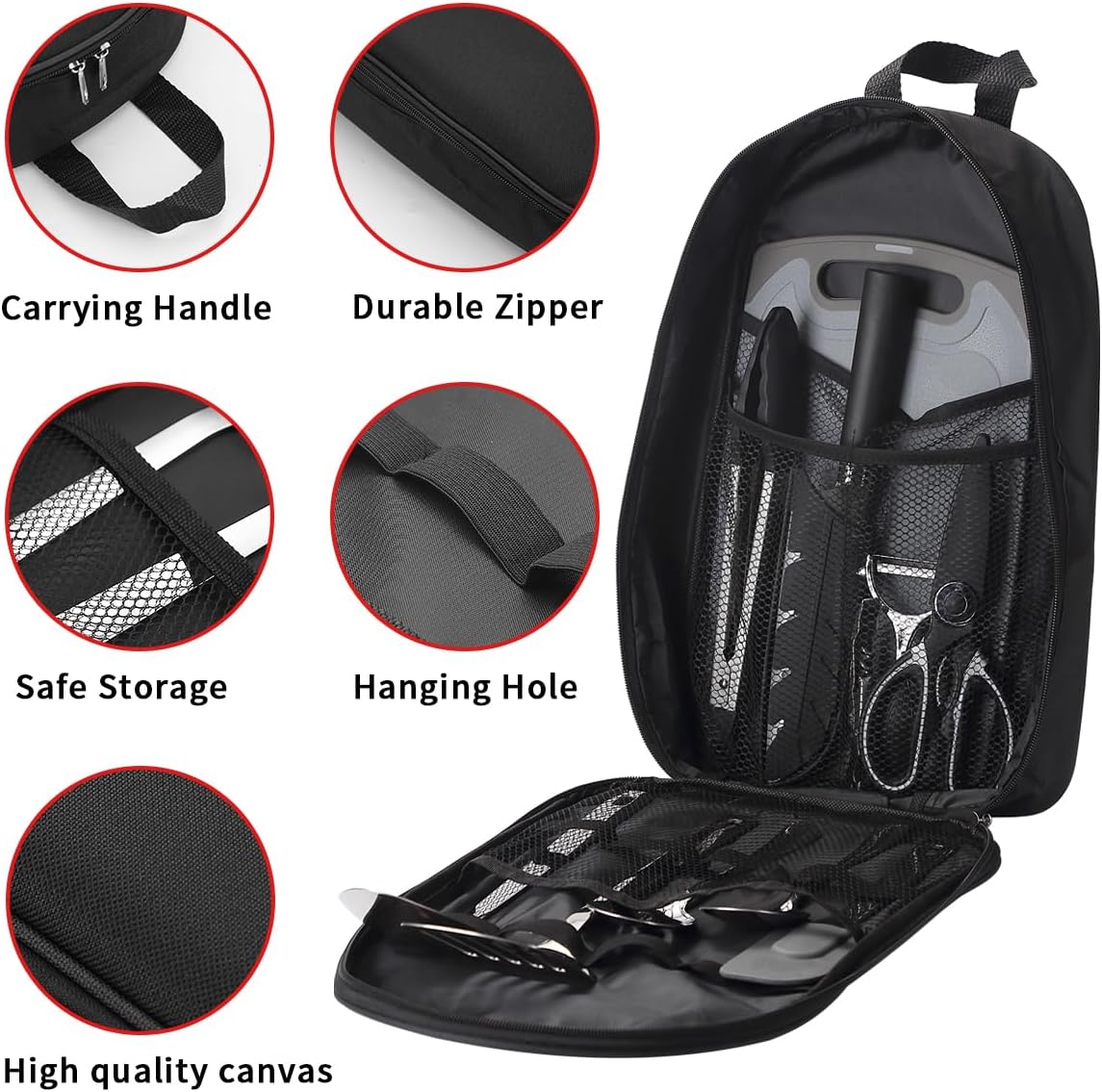Thumbnail 2 de Camping Accessoires – Ensemble d’ustensiles de cuisine de camping Evanda (kit portable pour voyages et camping-car)