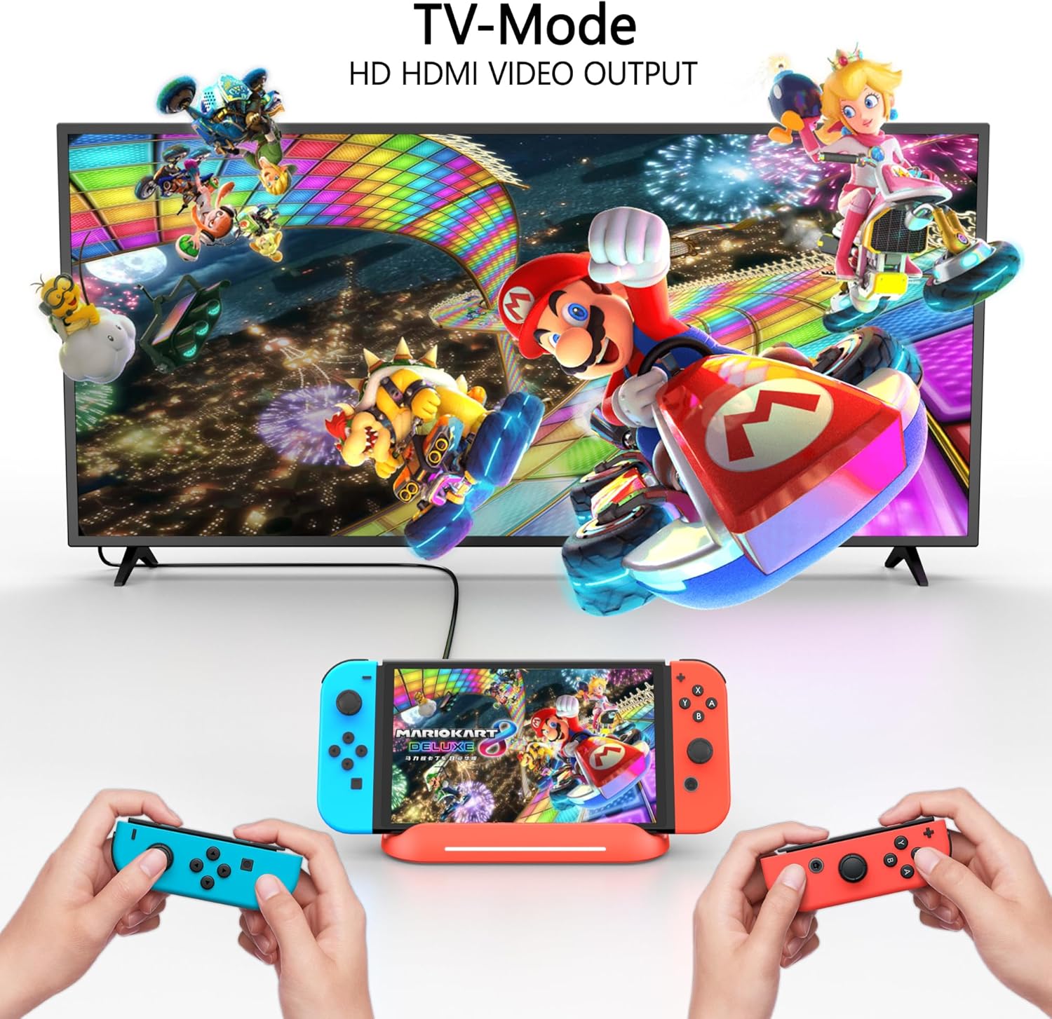 Thumbnail 2 de RREAKA 5-in-1 Switch Dock für Nintendo Switch OLED inkl. HDMI, USB 3.0 & Type‑C Laden