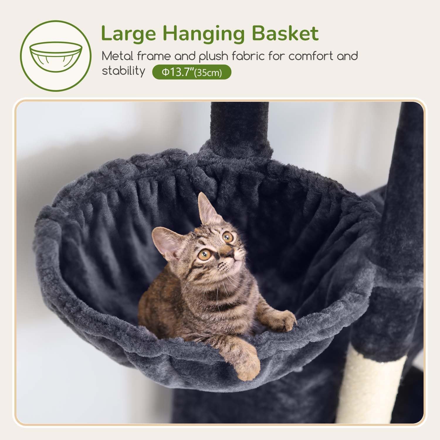 Detalle de Globlazer Cat Tree, 74-Inch Tower