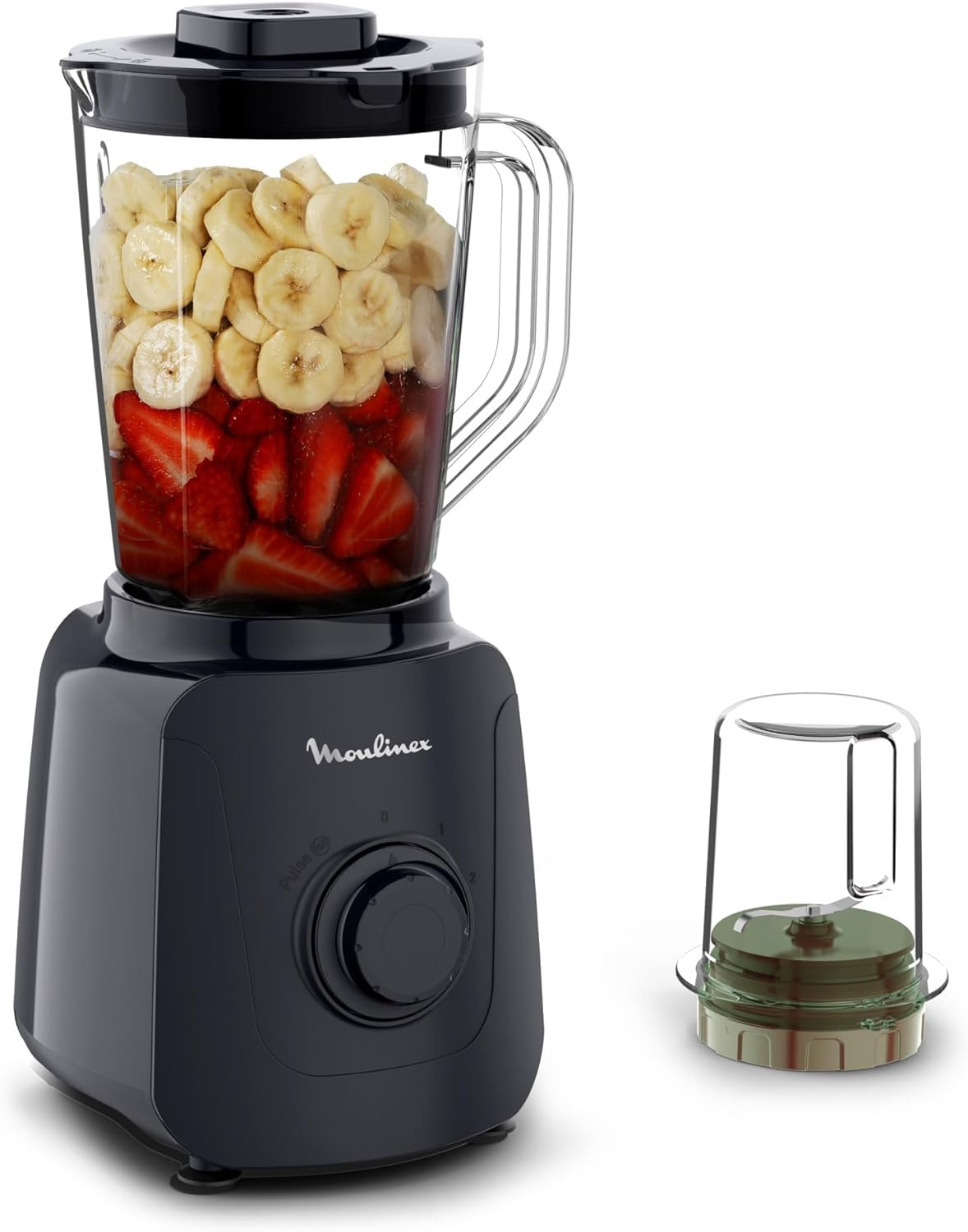 Moulinex Blendforce Essential: Frullatore Multifunzione da 450 W con 1.85 L e tritaghiaccio