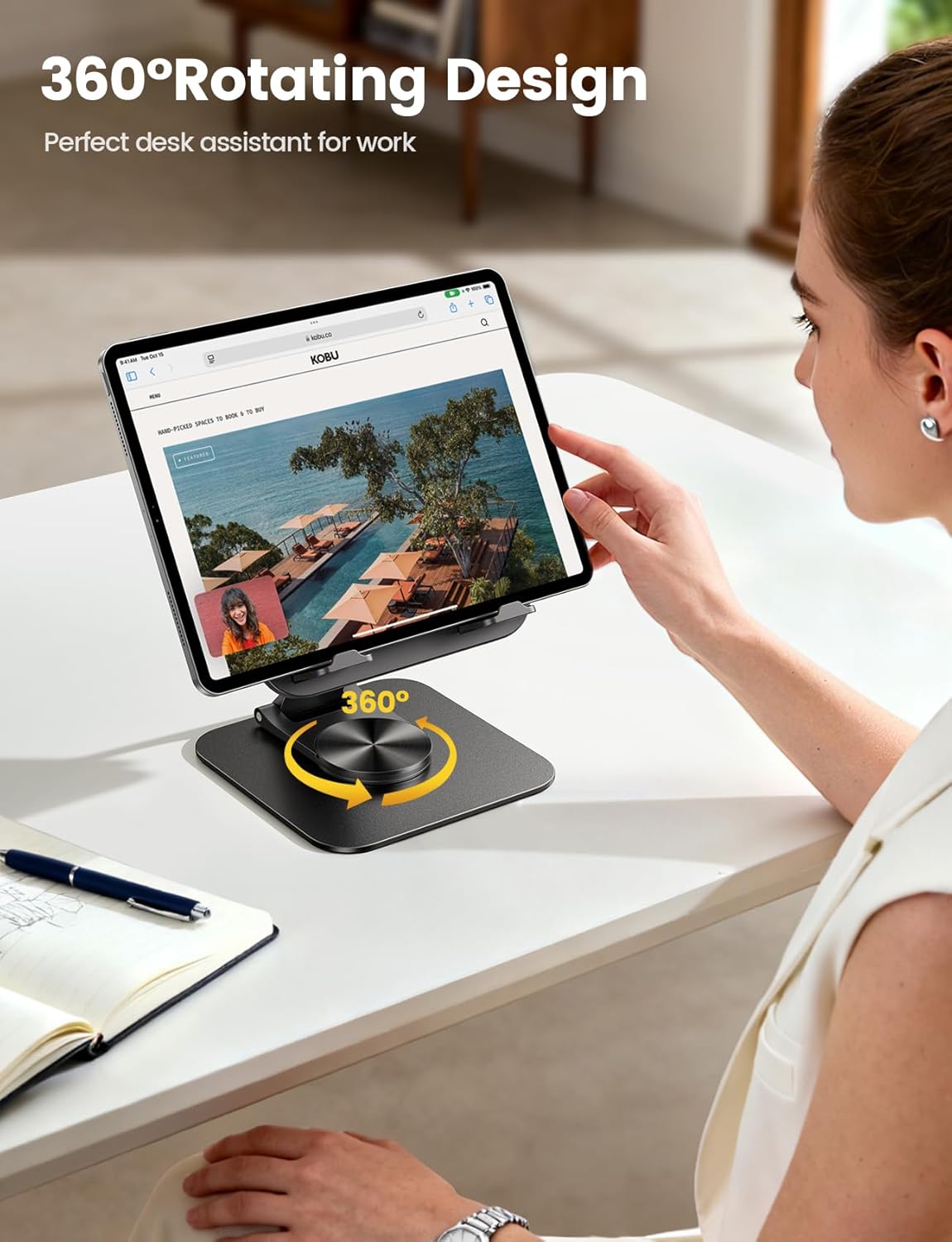 Detalle 2 de Lamicall Tablet Stand Holder 360° rotatable