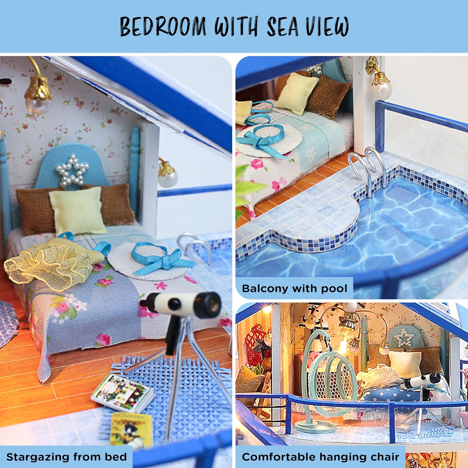 Thumbnail 5 de Crafts&Co® Casa de Playa Miniatura DIY 🏖️ | 398 Piezas