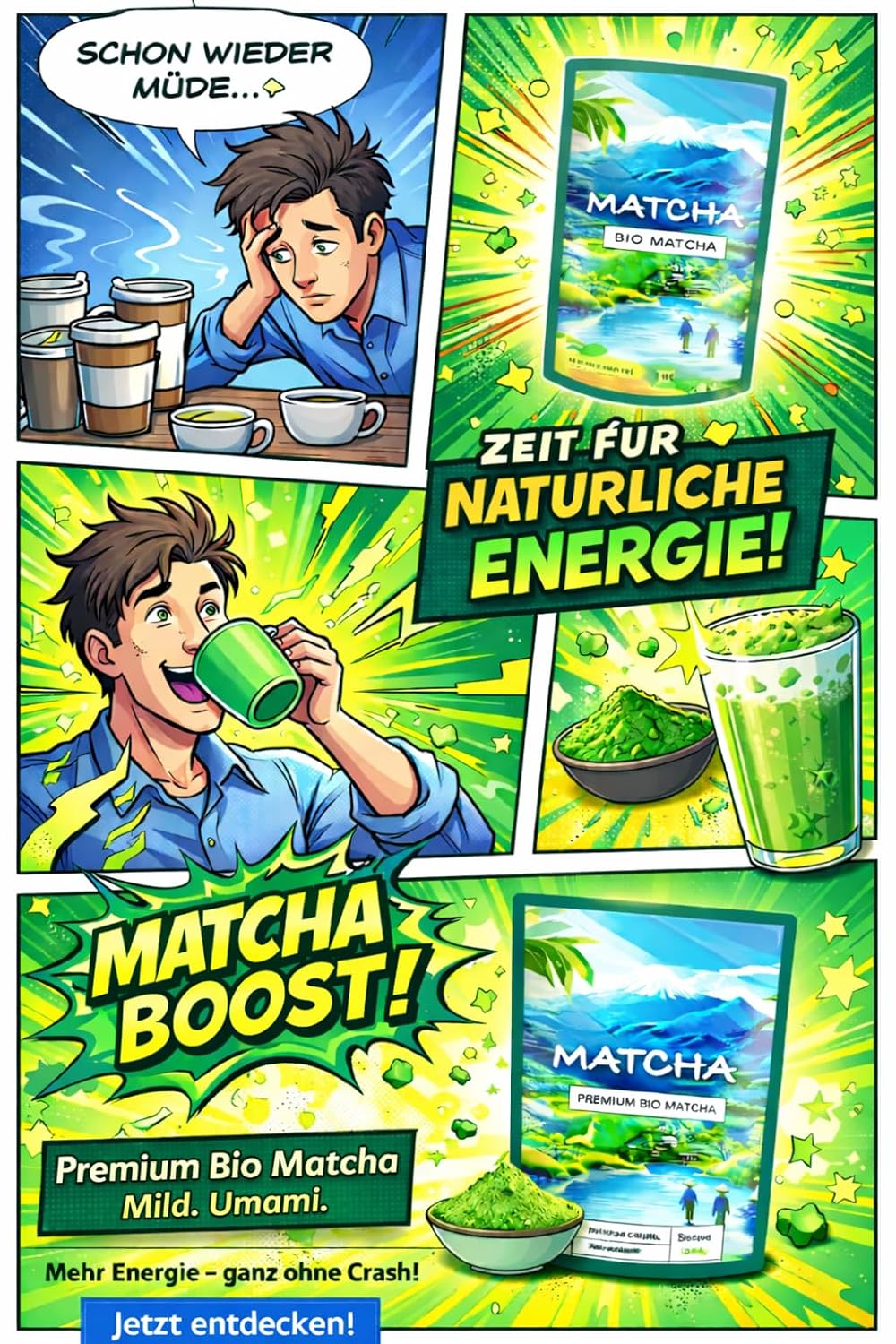 Detalle de Matcha Pulver Bio - Premium Qualität