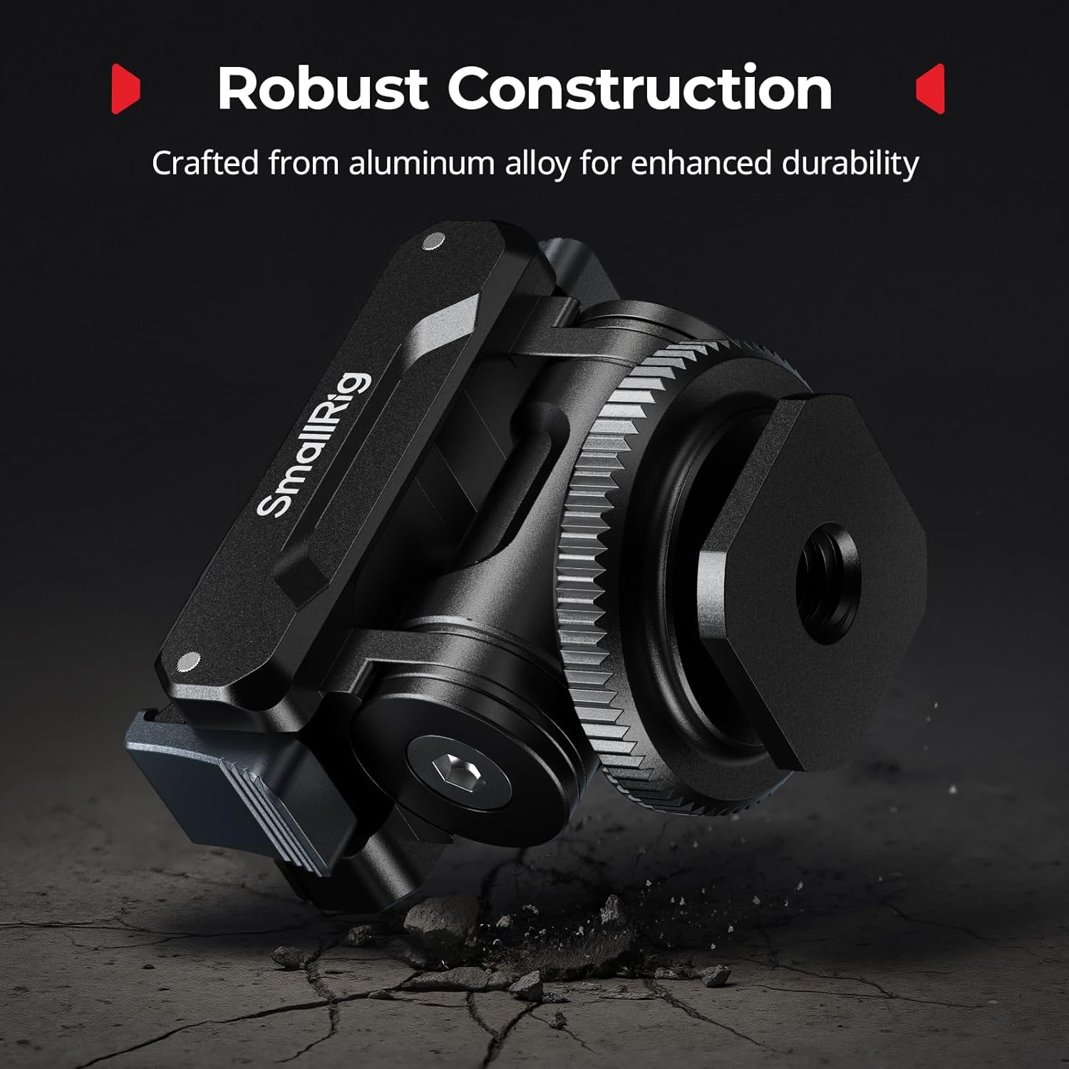 Thumbnail 6 de SMALLRIG Supporto adattatore flash per DJI Osmo 360 / Action 5 Pro / 4 / 3 con sgancio rapido e inclinazione