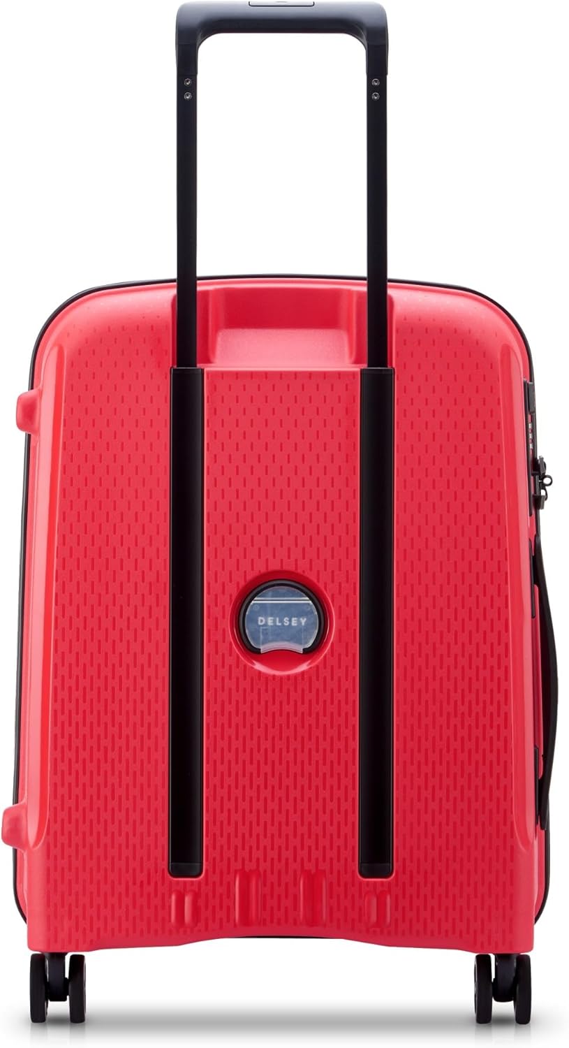 Detalle de DELSEY PARIS BELMONT PLUS MR - Valigia rigida da cabina 55×40×20 cm, 33 L, S Slim, Arancione Mandarino (Materiale Riciclato)