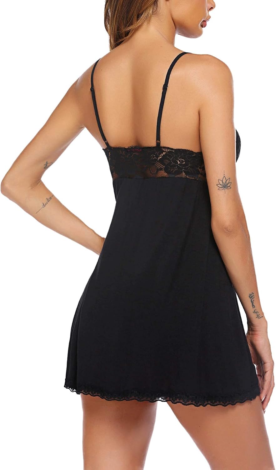 Thumbnail 6 de Avidlove Women's Lace V-Neck Chemise with Adjustable Straps