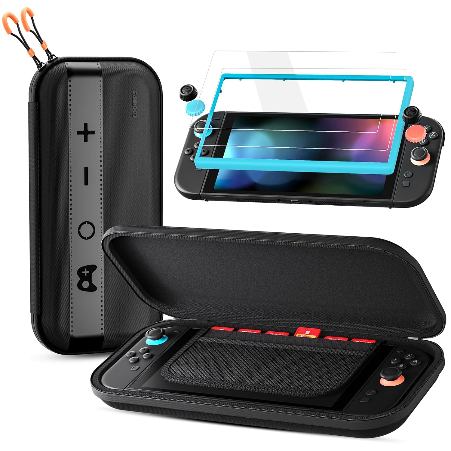 COOWPS Nintendo Switch 2 7-in-1 Travel Case