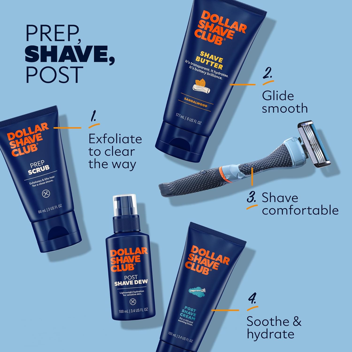 Detalle de Dollar Shave Club Shave Butter (Sandalwood) Translucent Shaving Cream, 6 oz (2 Pack)