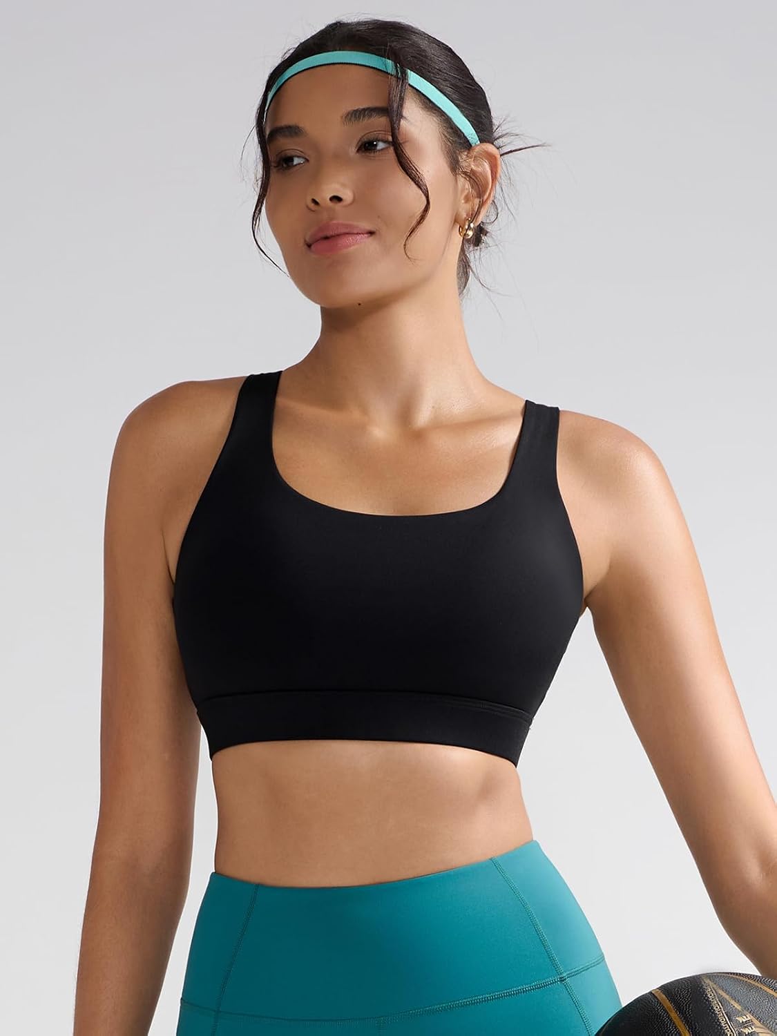 Detalle de RUNNING GIRL WX2667 Sports Bra, Racerback, Four-Way Stretch, Removable Cups