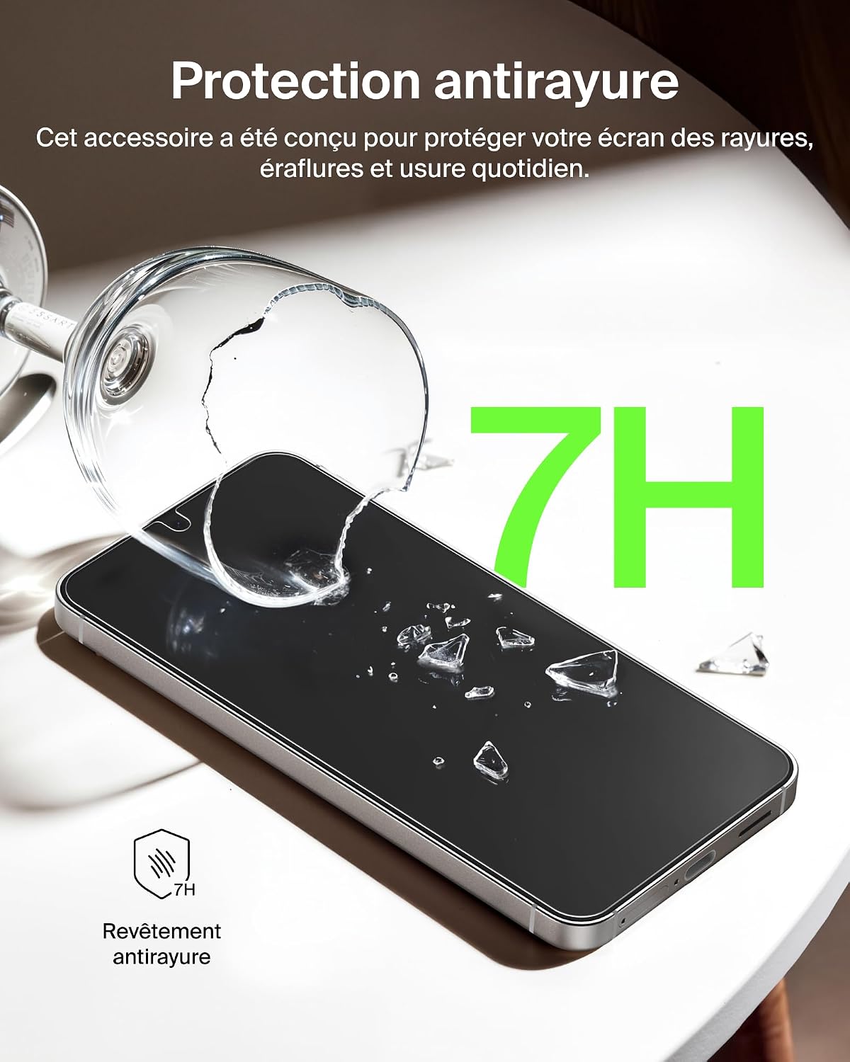 Thumbnail 6 de Belkin ScreenForce Titan EcoGuard: Protection d'écran avec filtre lumière rouge pour Samsung Galaxy S26+