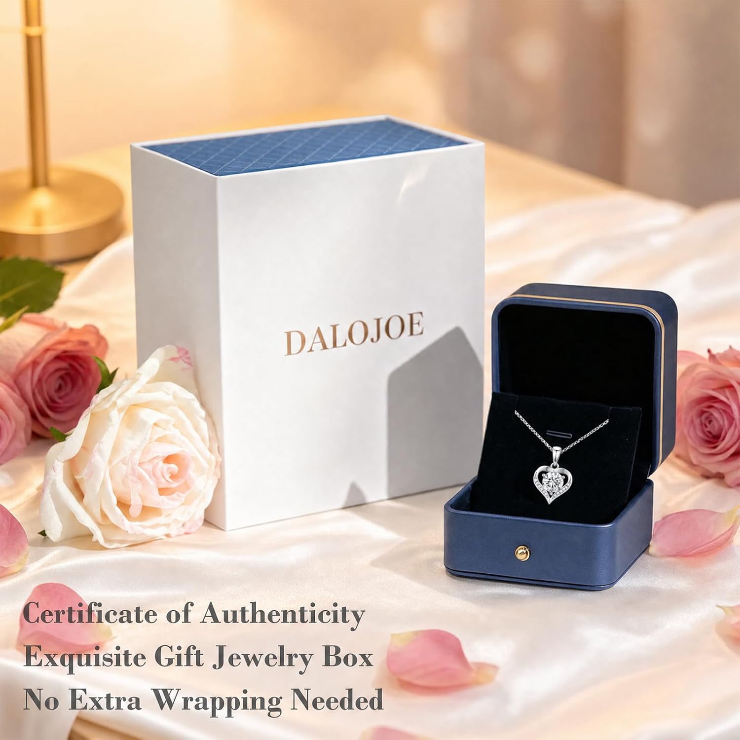 Thumbnail 6 de DALOJOE 1 Carat Heart Moissanite Necklace đź’Ž