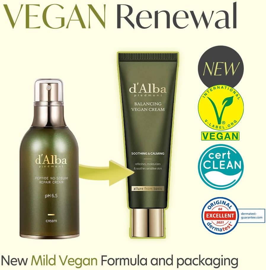 Detalle 2 de d'Alba Mild Skin Balancing Crema Vegana 50 ml