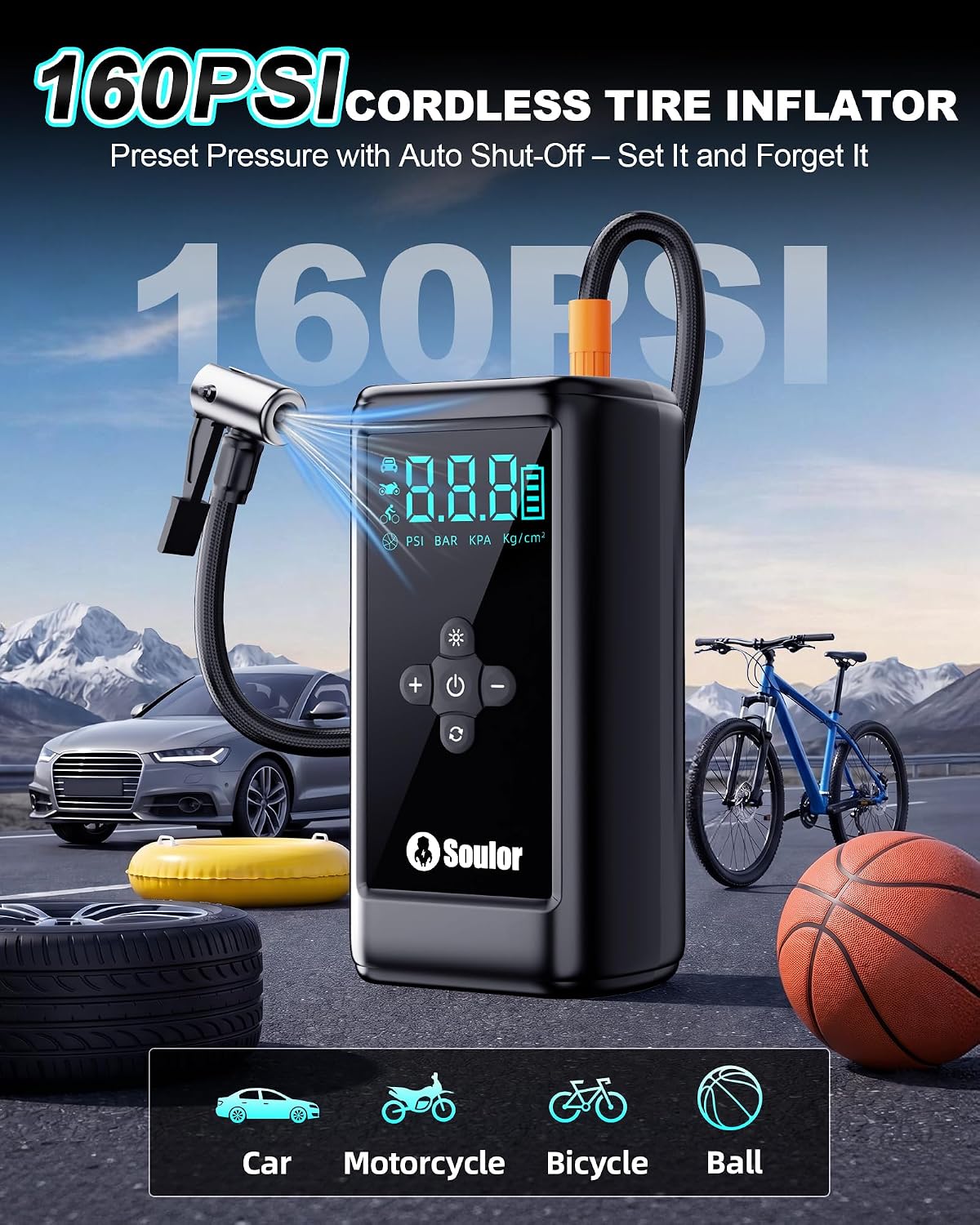 Detalle de Jump Starter with Air Compressor 6000A