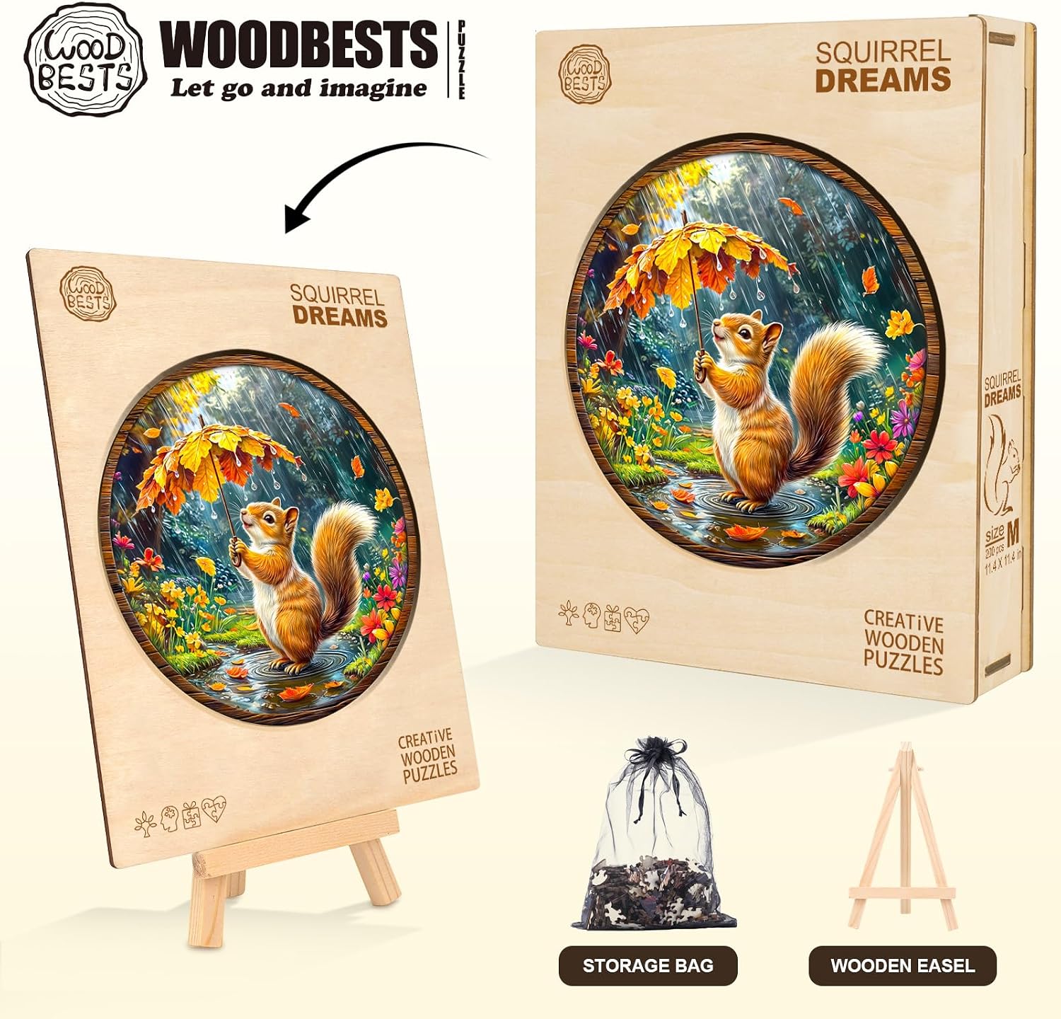 Detalle 2 de WOODBESTS Holzpuzzle 270 Teile đ§©