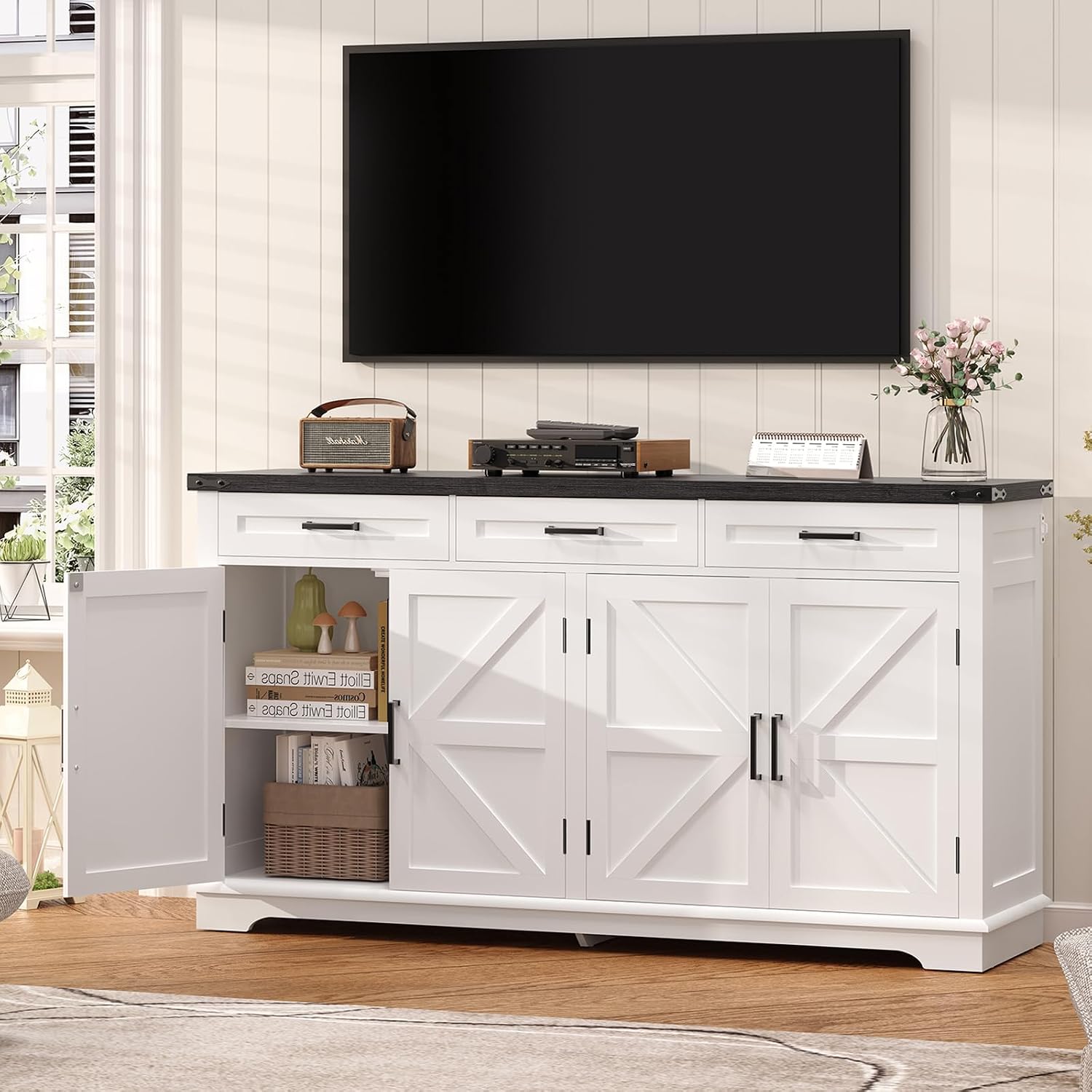 Thumbnail 6 de Usikey Buffet Cabinet, 61-Inch