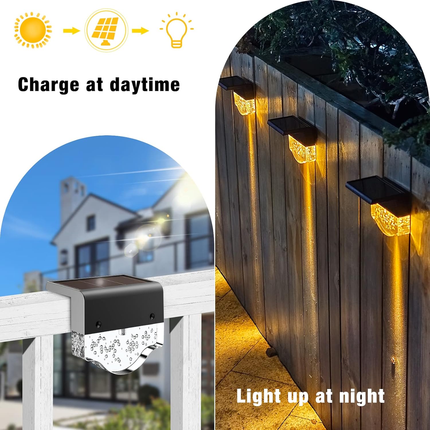 Thumbnail 2 de A.bigwhale Luces solares para cubierta 6 piezas