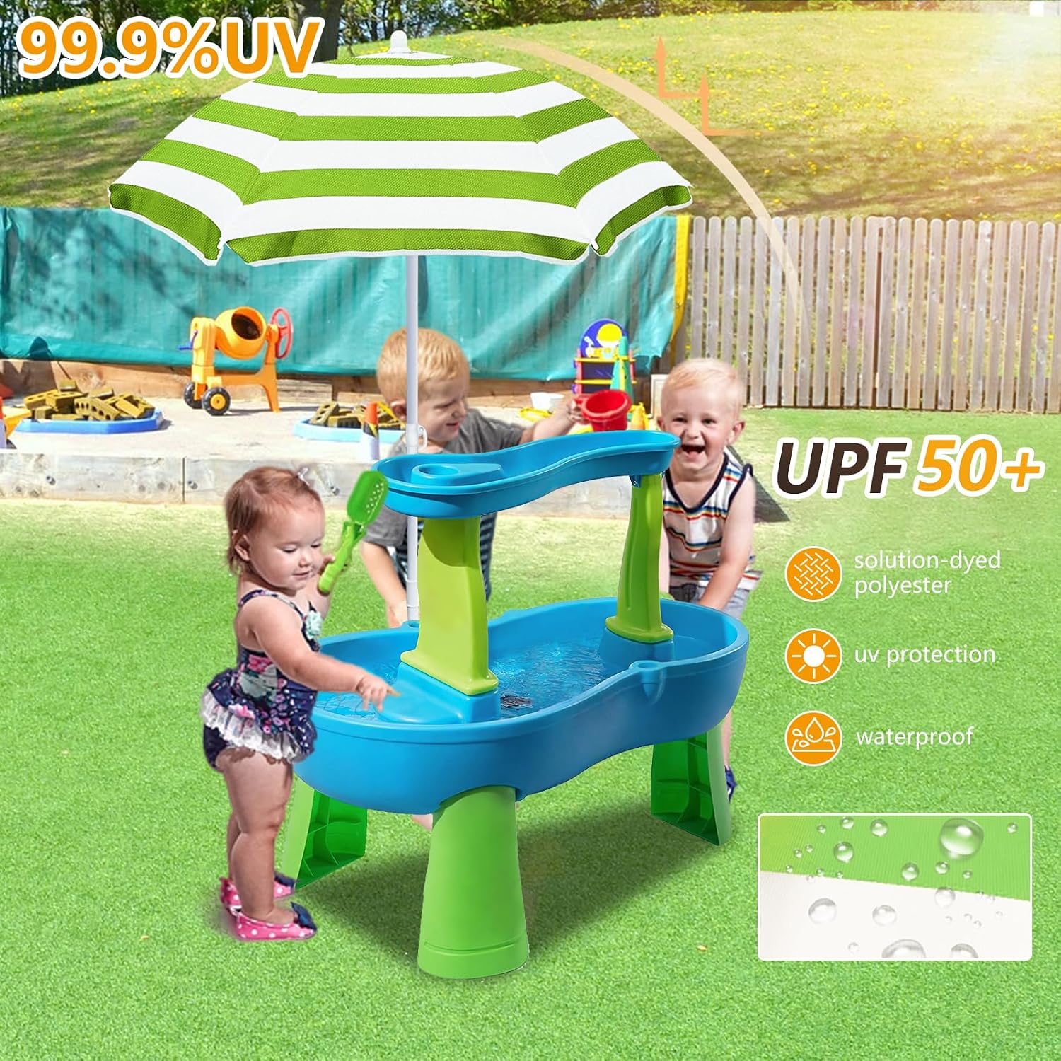 Detalle 1 de Exokugo Kids' Outdoor Umbrella 41-Inch Canopy