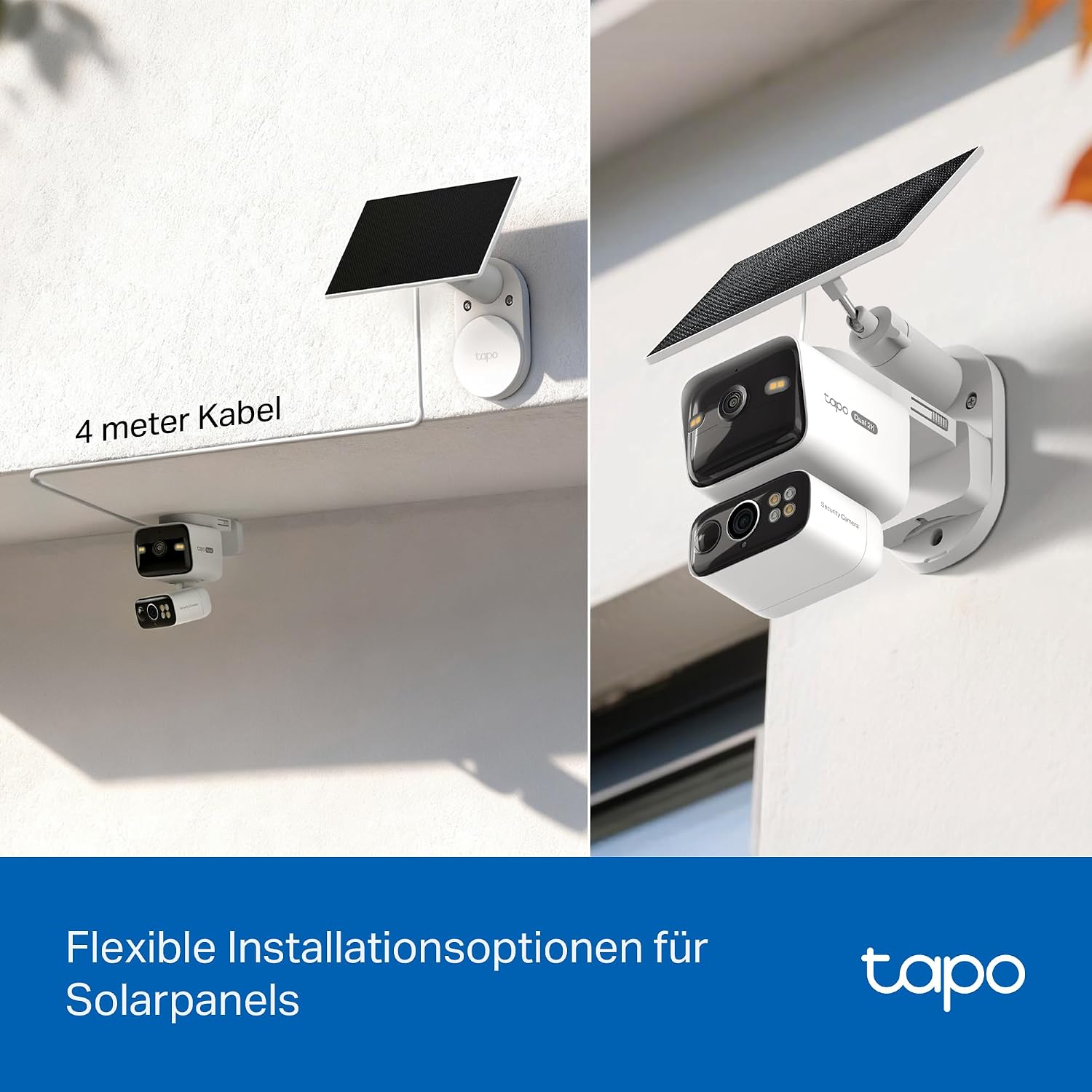 Thumbnail 5 de Tapo C645D KIT Solar Überwachungskamera Außen mit Akku – 2K Dual-Objektiv, 165° Weitwinkel, KI-Erkennung