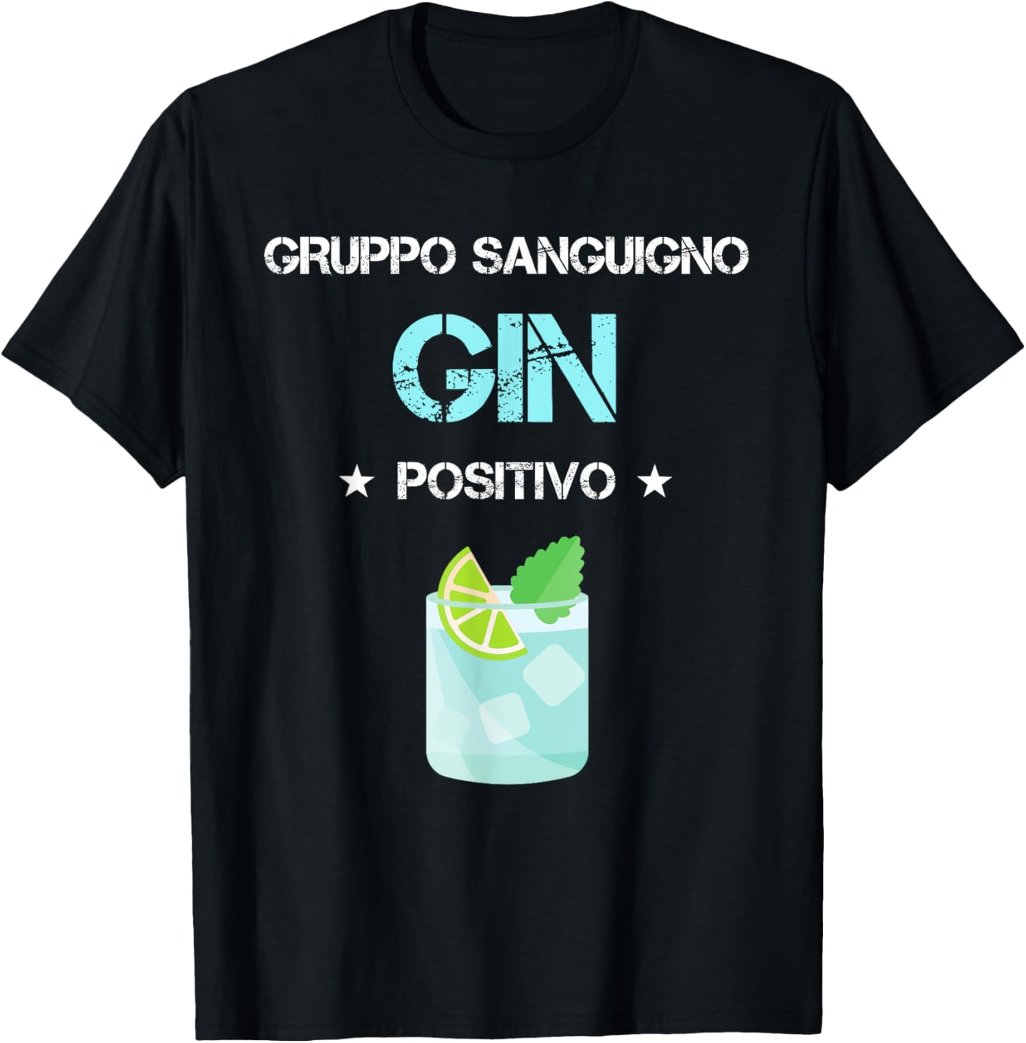 Detalle de Gin Positivo Maglietta divertente