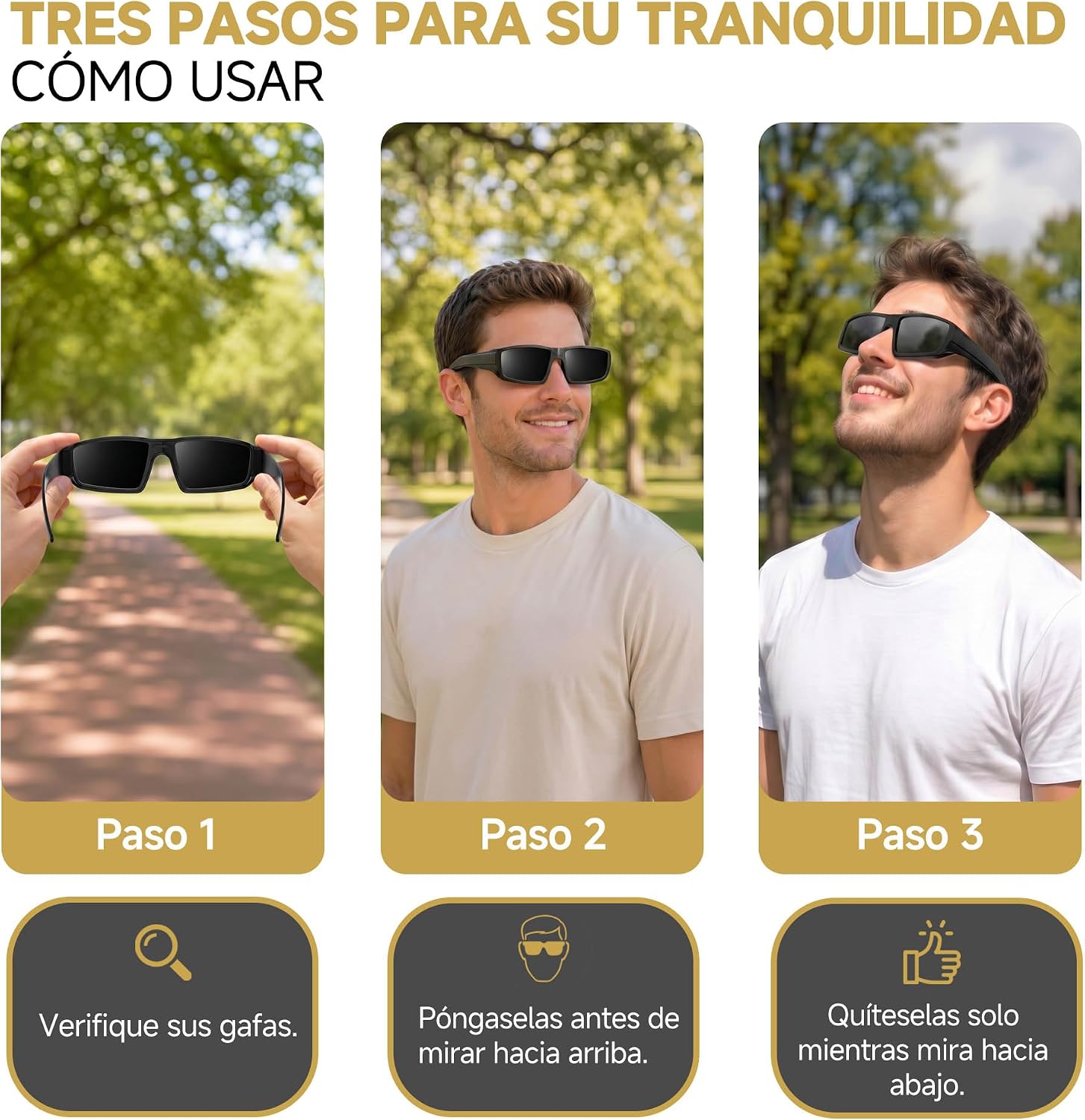 Thumbnail 4 de EclipseSpecs Premium Plástico: Gafas solares para eclipses certificados CE EN ISO 12312-2