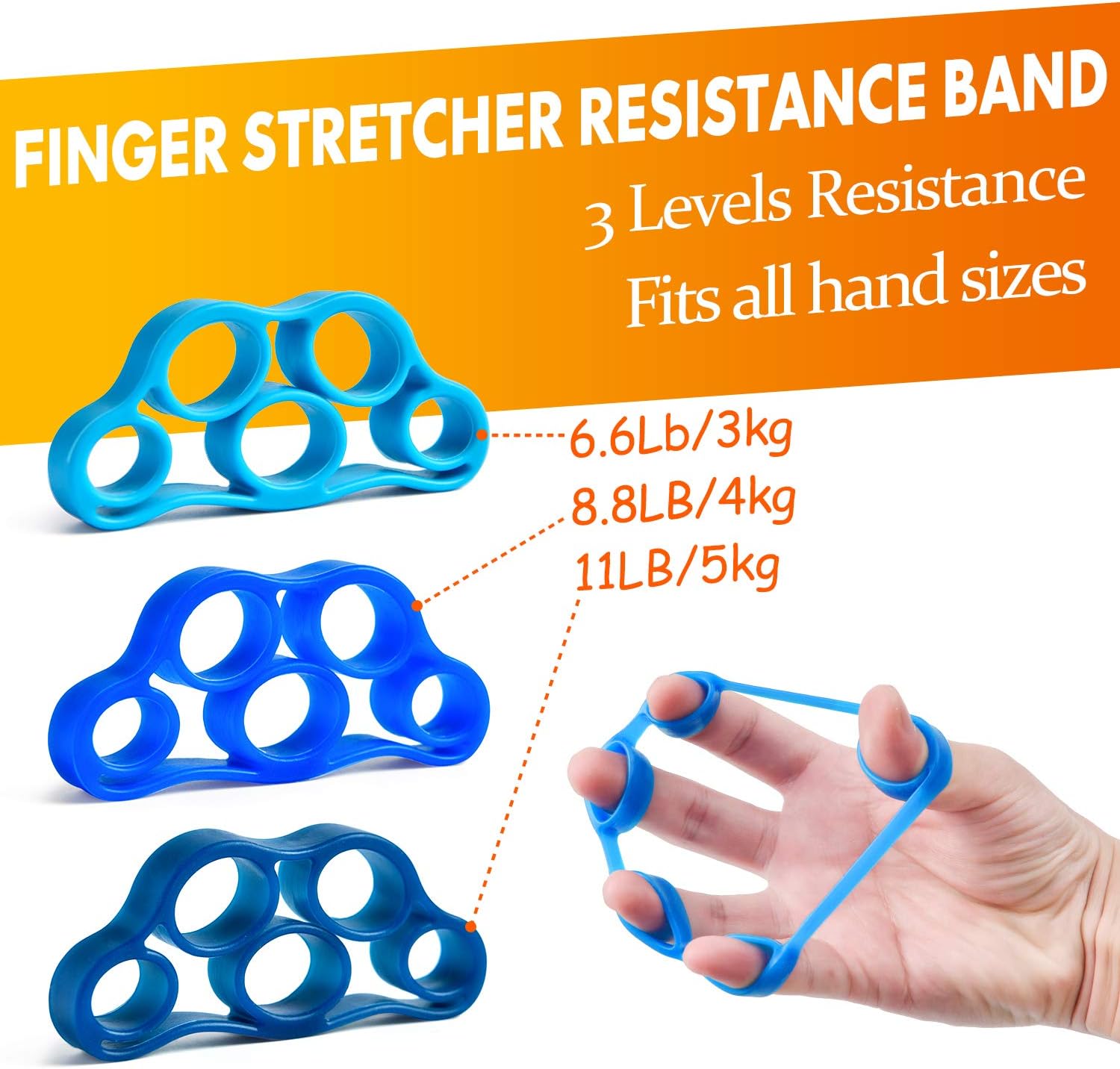 Detalle 2 de IMENSEAS Hand Grip Trainer 7-Pack