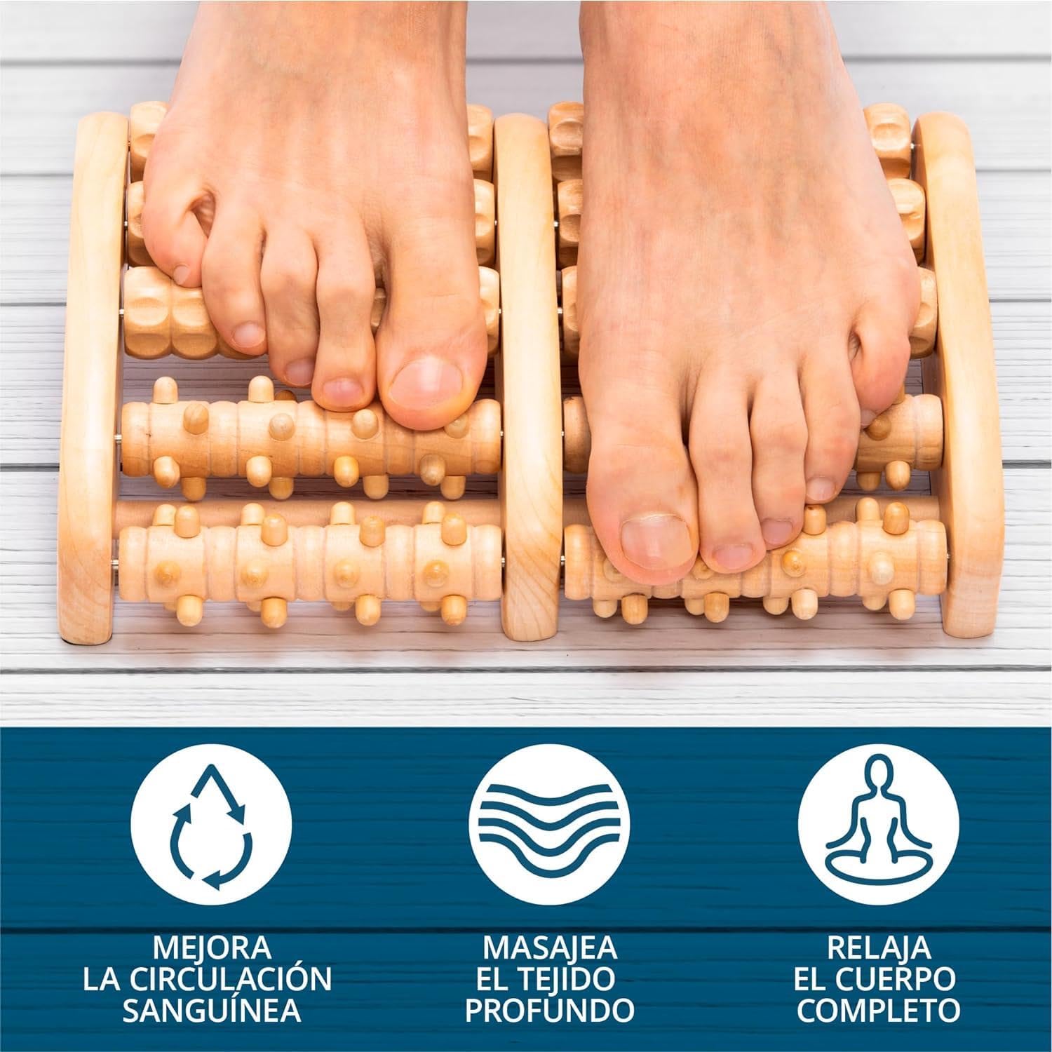 Detalle de TheraFlow Masajeador Dual de Pies XL