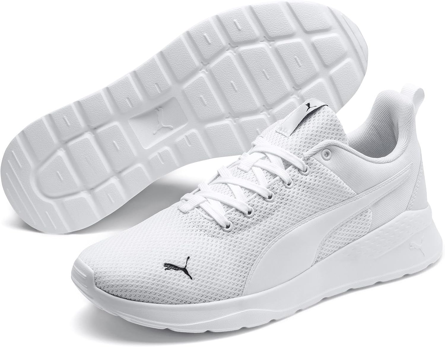Thumbnail 1 de PUMA Unisex Anzarun Lite Niedrig – Sportschuh mit SoftFoam+ und Mesh-Obermaterial (43 EU, Weiß)