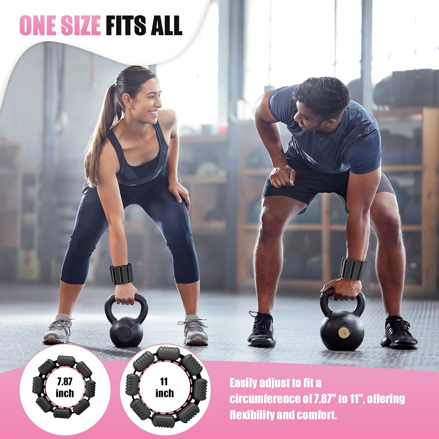 Detalle de nooncrazy weight-001 Adjustable Wrist and Ankle Weights, 2 lb Pair