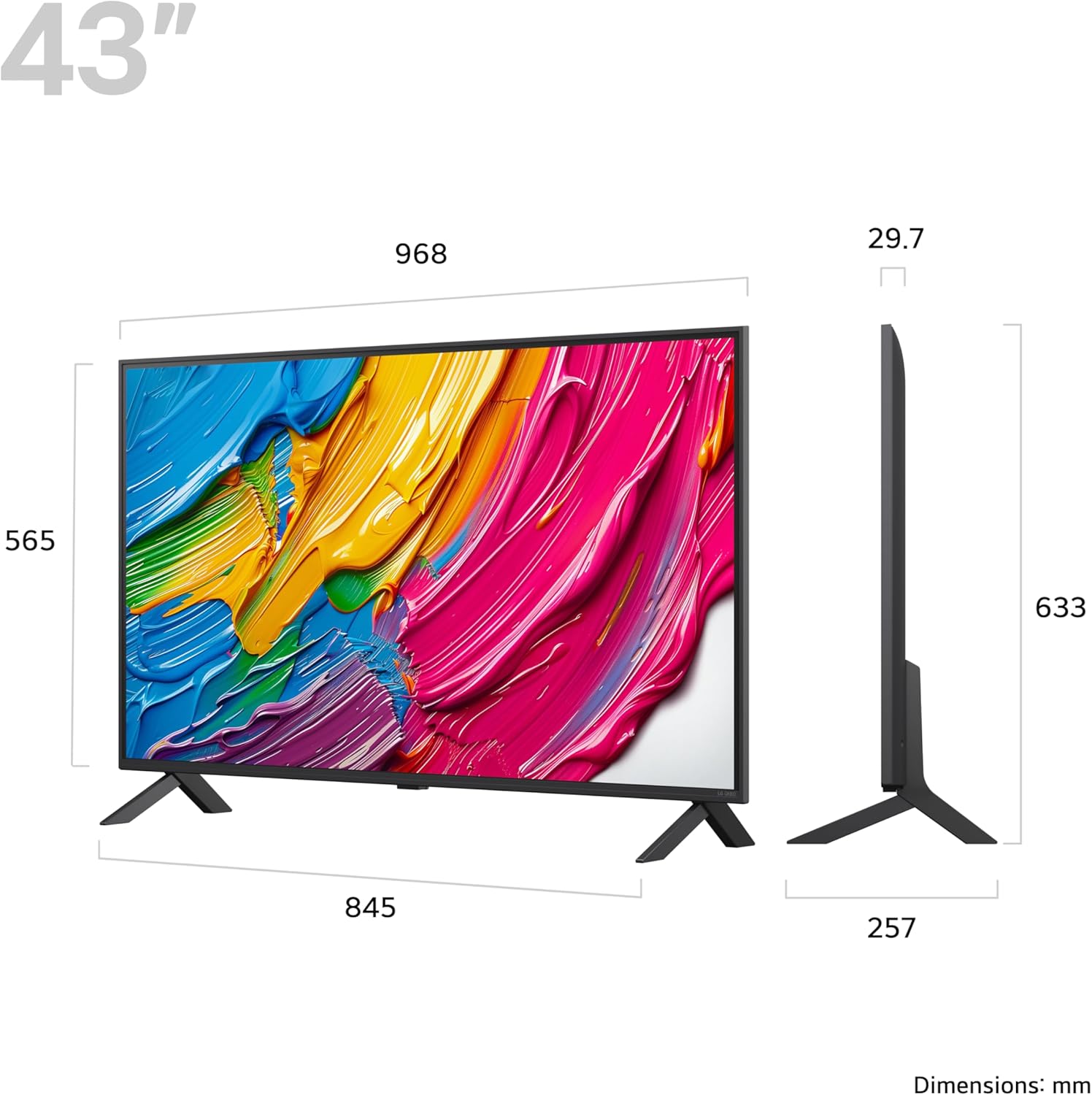 Thumbnail 2 de LG 43QNED80A6A 43-inch 4K QNED Smart TV (2025) with α7 AI Processor, Freeview Play and Alexa