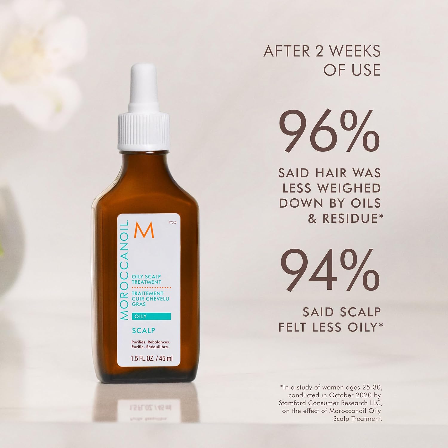 Detalle de Moroccanoil Behandlung für Kopfhaut (45 ml) – leichte Lotion für Kopfhaut & Styling
