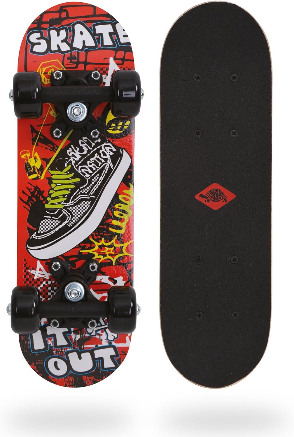 Detalle de Schildkröt Mini 17" Skate It Out – deskorolka dziecięca 43 × 13 cm z klonu