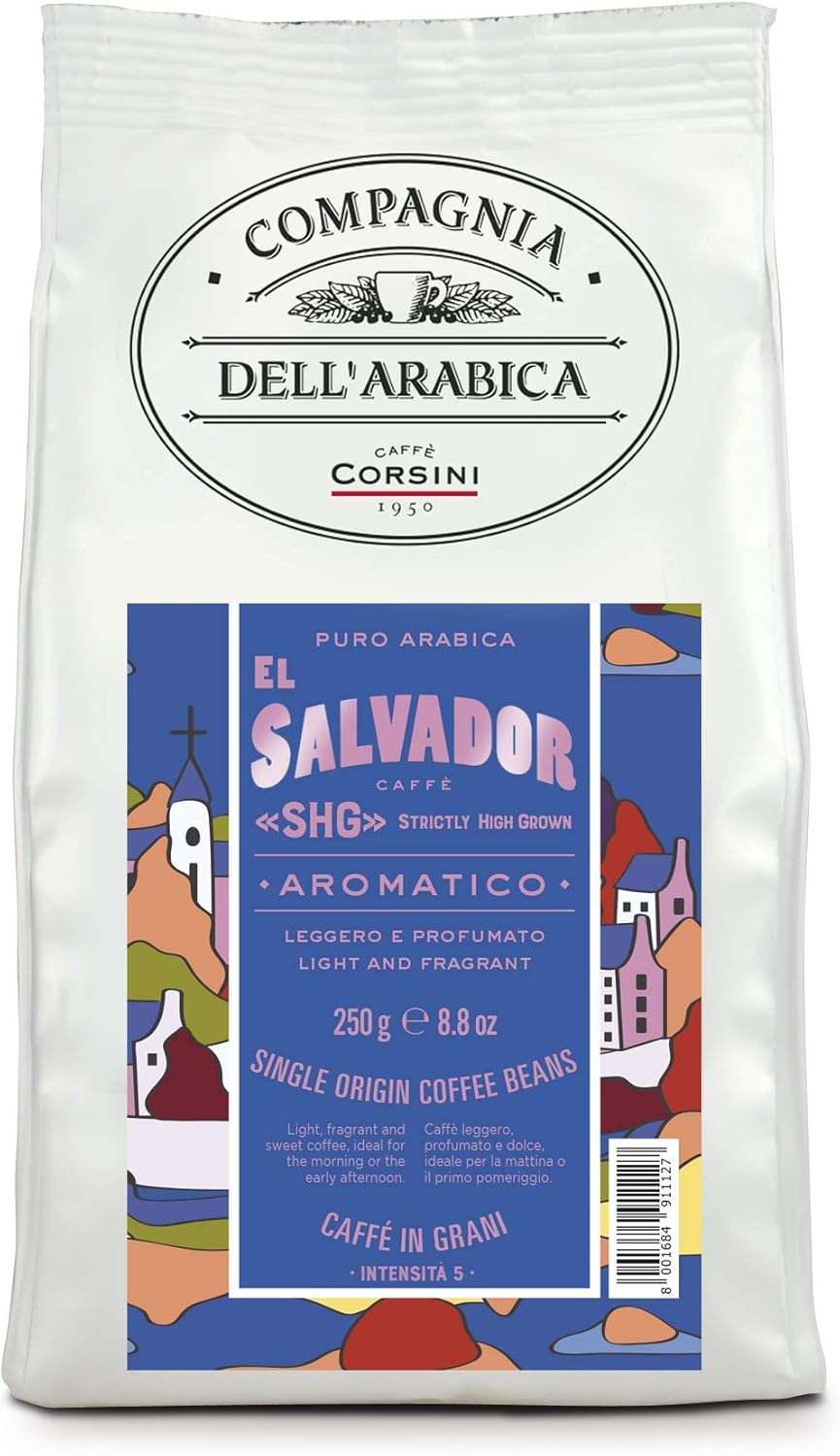 Thumbnail 4 de Caffè Corsini Compagnia dell'Arabica Tris Caffè Guatemala-Etiopia-El Salvador 100% Arabica in Grani 3 x 250 g