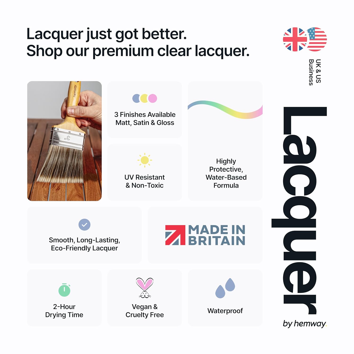 Thumbnail 1 de Hemway Clear Gloss Lacquer 1L