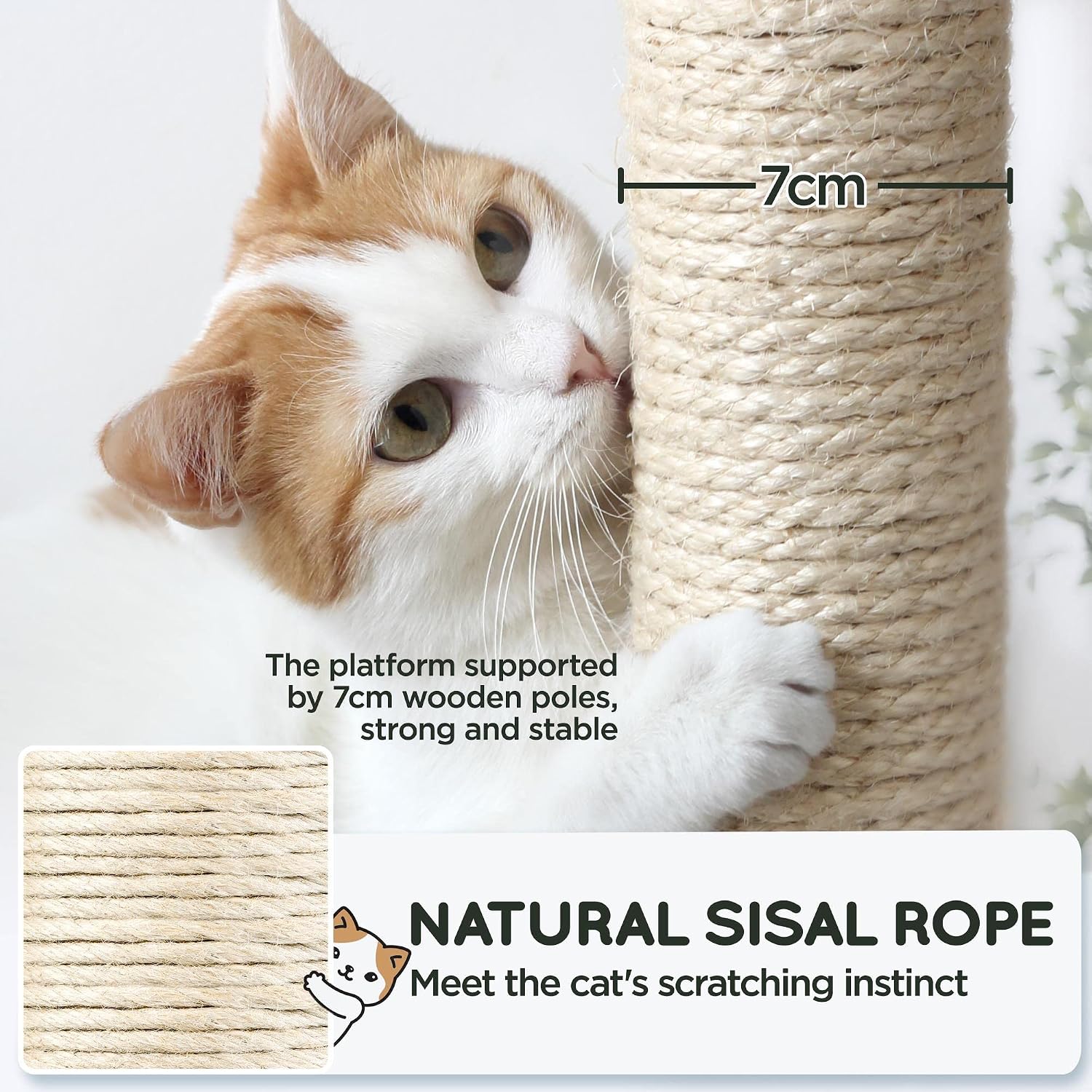 Thumbnail 6 de Yaheetech Cat Tree 159cm Tall Cat Tower