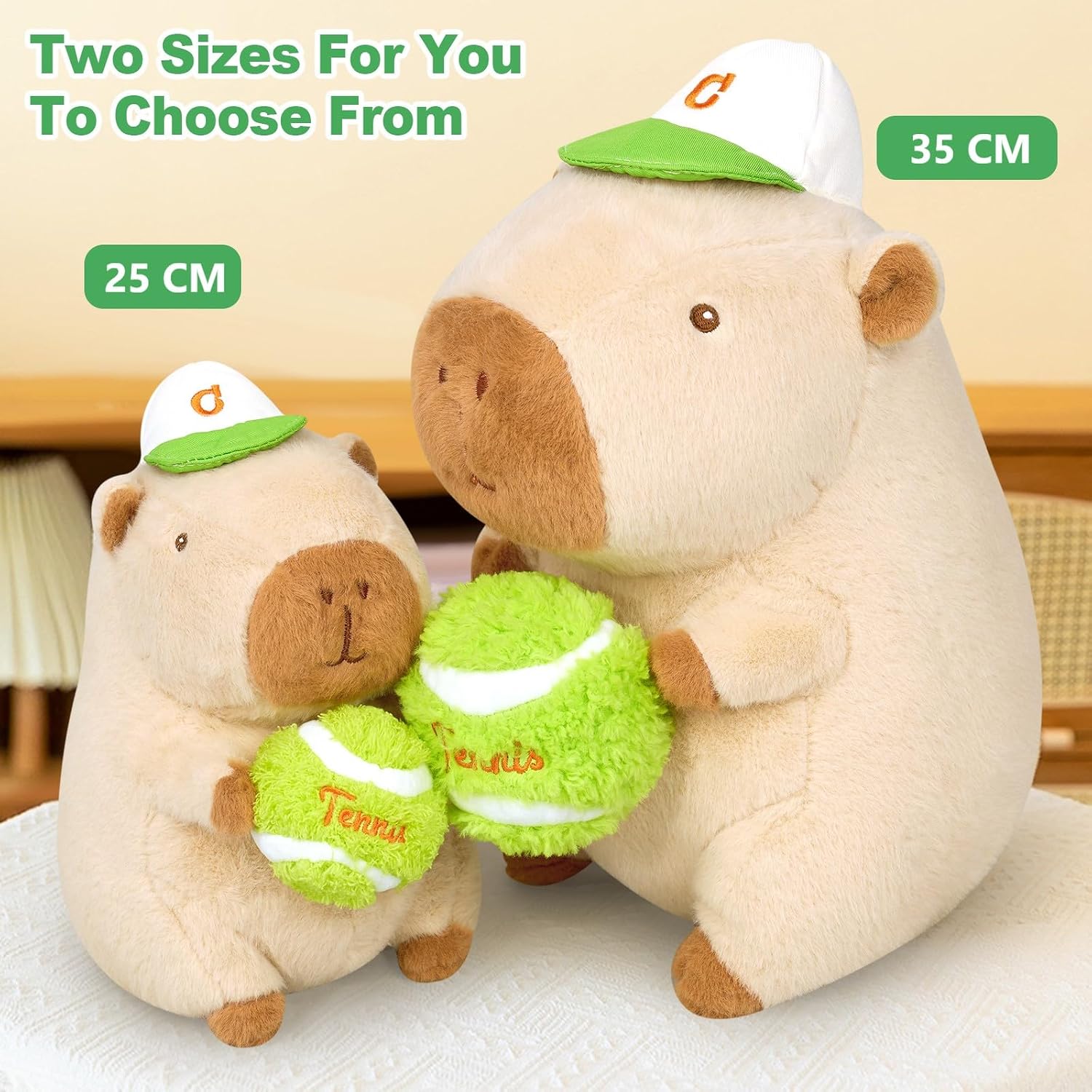 Detalle de Capybara Plüschkissen 25 cm für Kuscheln