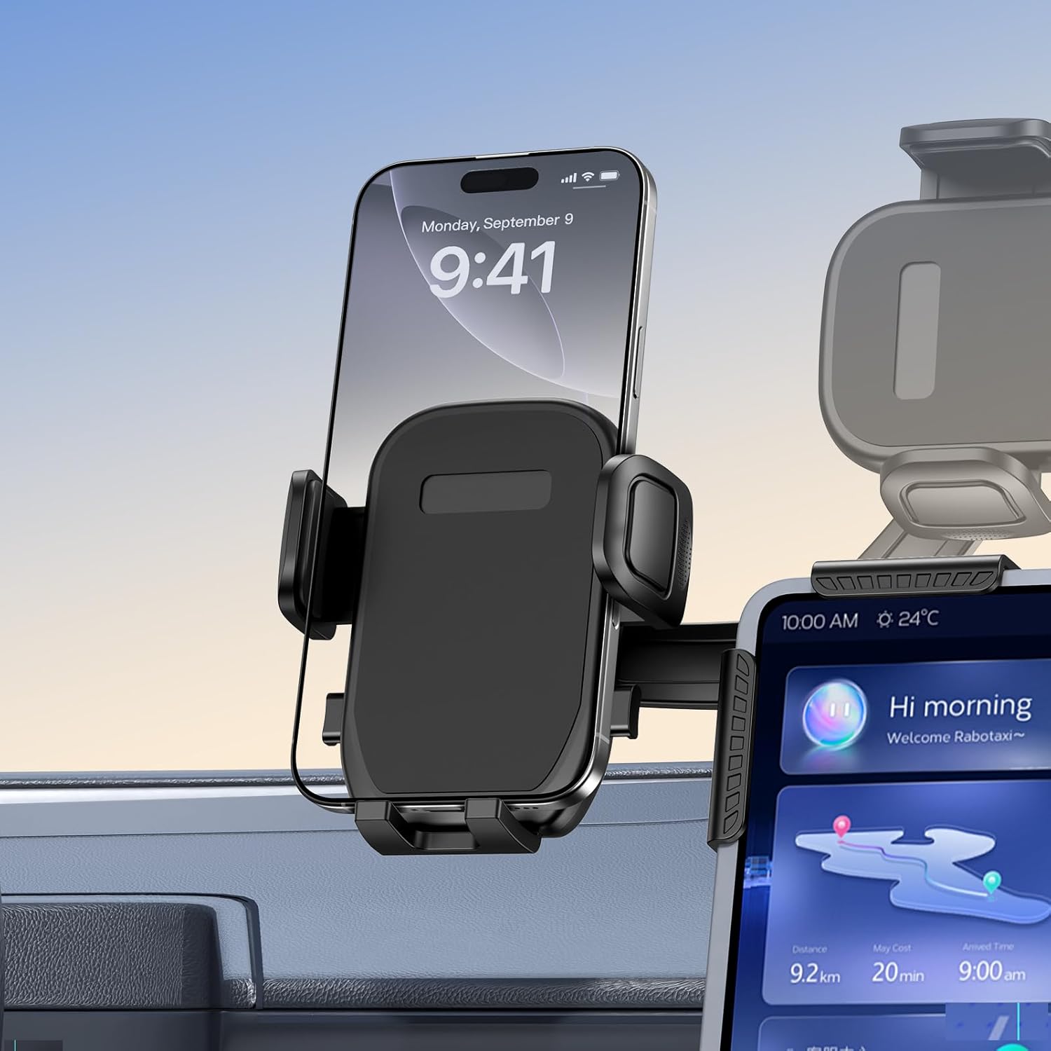 Detalle de bokilino Tesla Phone Mount 360° adjustable car phone holder