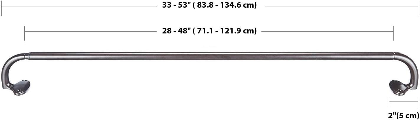 Thumbnail 4 de Tringle à rideaux extensible Amazon Basics — Bronze, 71 à 122 cm, Ø1,59 cm