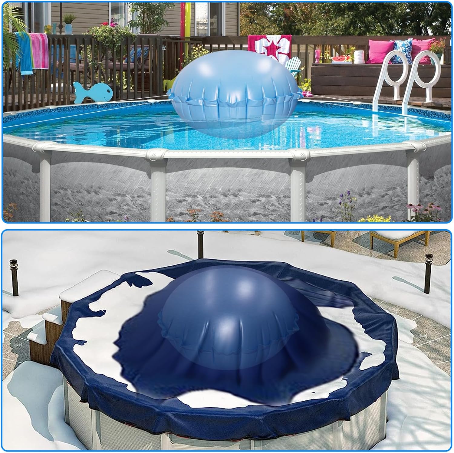 Thumbnail 6 de HOMSHIAM Above-Ground Pool Pillow, 5 ft