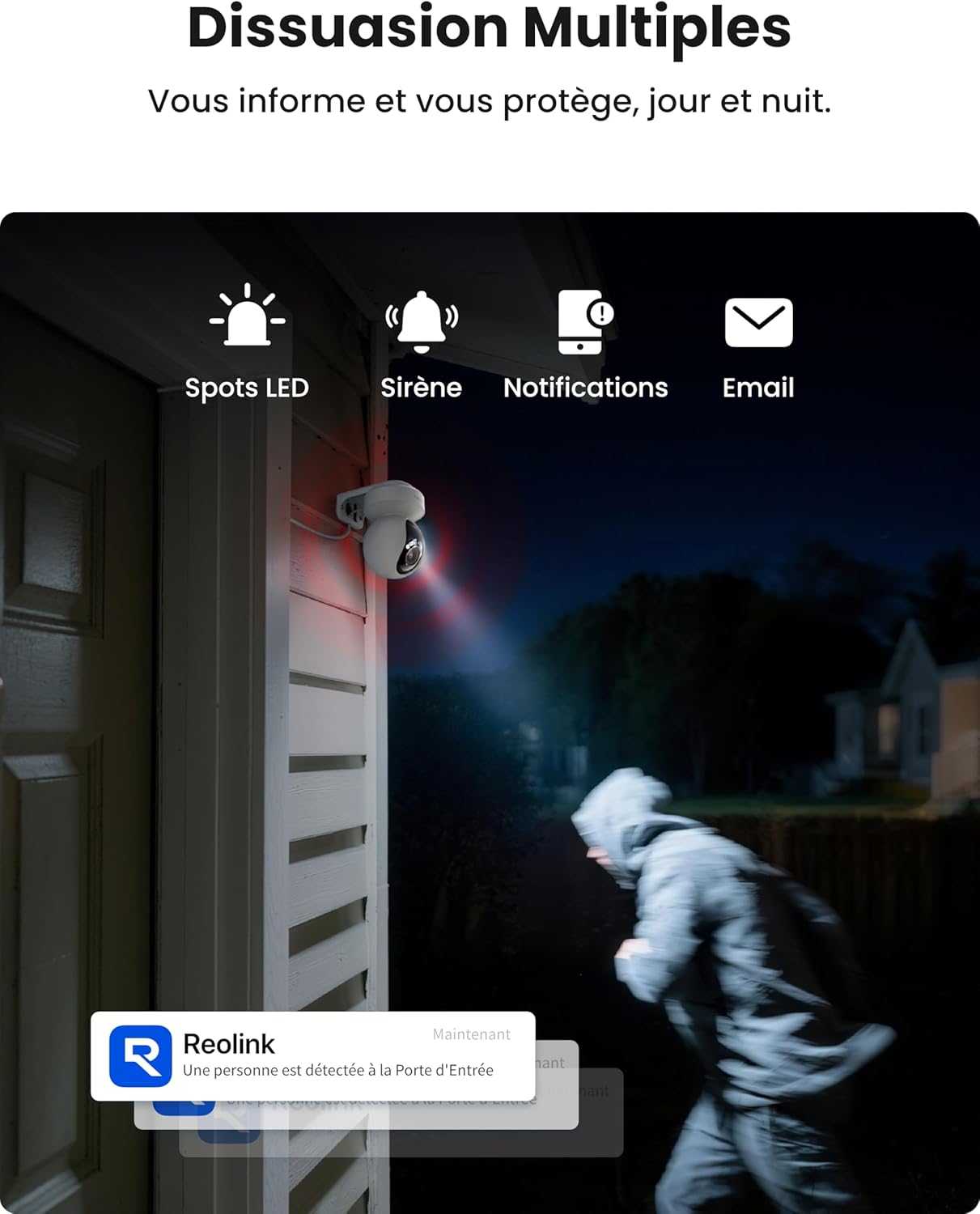 Thumbnail 6 de Reolink E1 Outdoor Pro : caméra Wi‑Fi 6 PTZ 4K extérieure avec zoom optique 3X