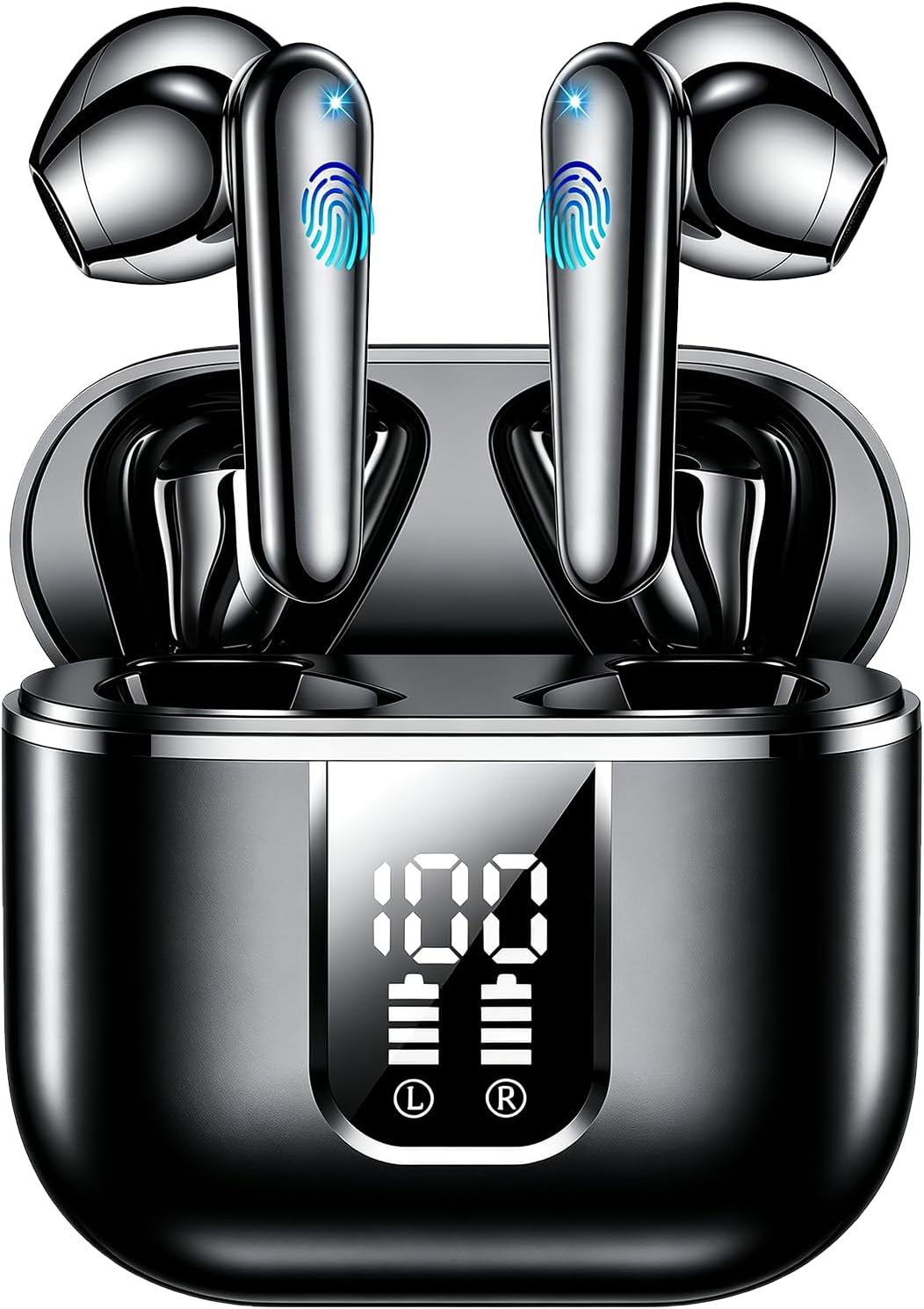 Detalle de EUQQ Cuffie Auricolari Bluetooth: Hi‑Fi, ANC con 4 ENC e IPX7 per sport e lavoro