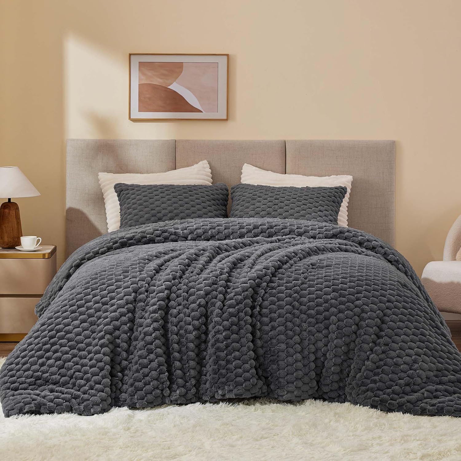 Thumbnail 6 de BEDELITE King Size Fluffy Comforter Set