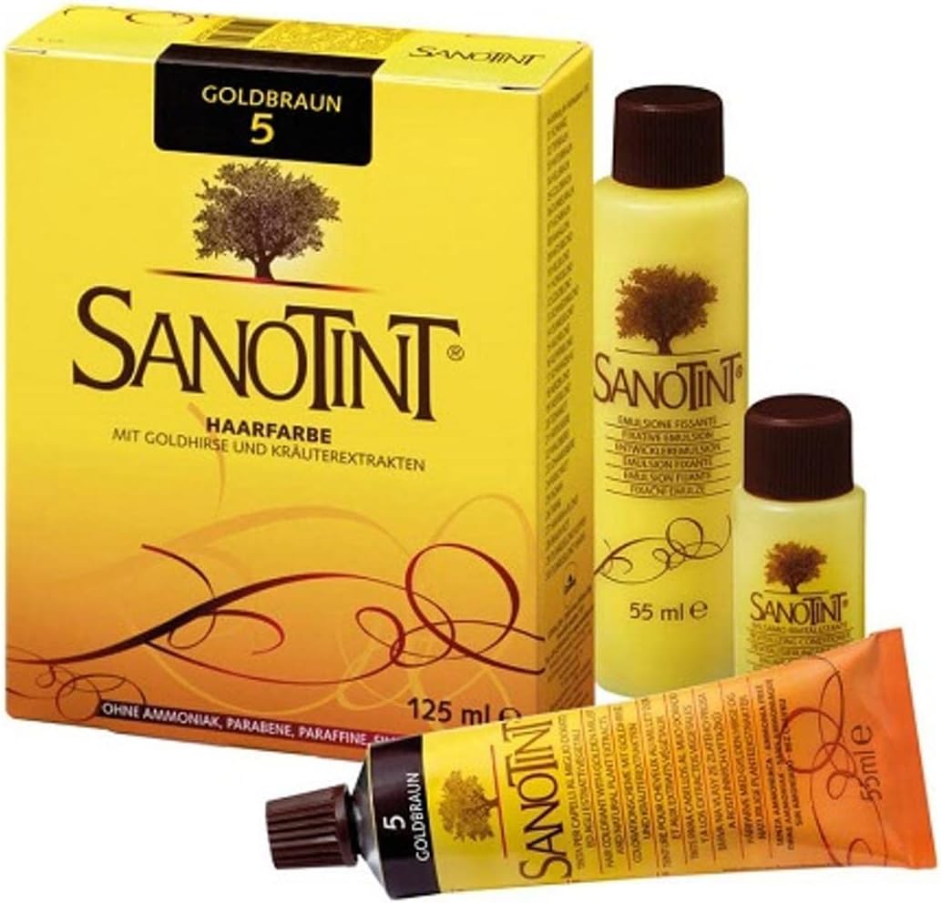 Detalle 2 de Sanotint hårfärg nr 06 mörkbrun, krämfärg med växtextrakt, 125 ml