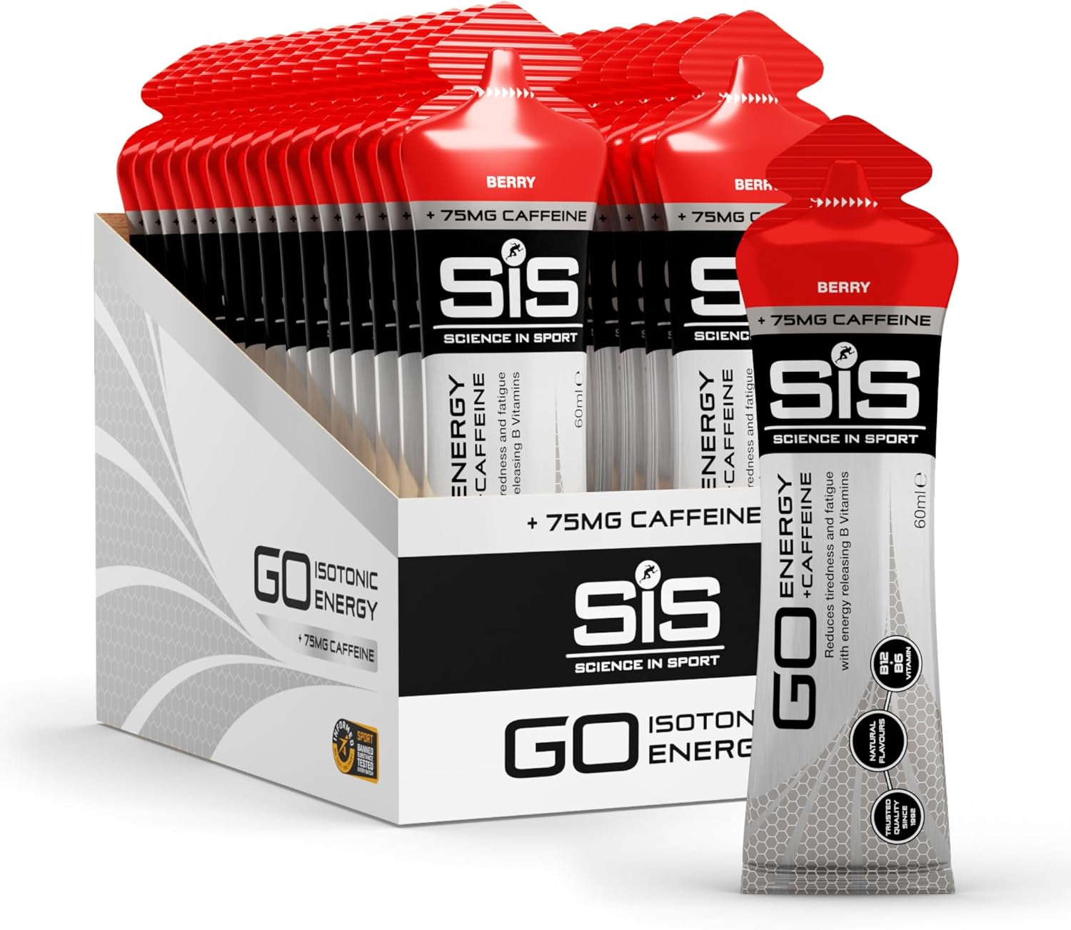 Thumbnail 6 de Science in Sport Go Isotonic Gel with Caffeine Berry 60ml