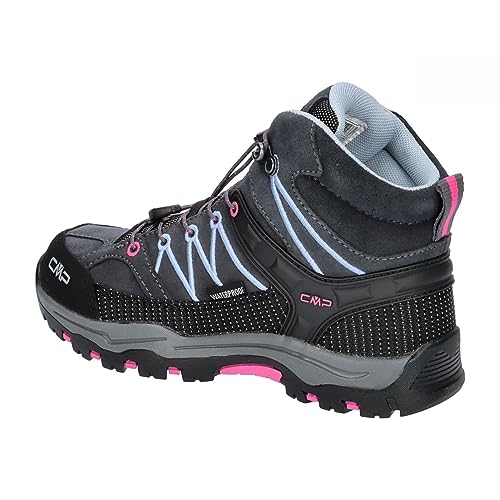 Detalle de CMP Kids Rigel Mid Trekking Shoes Wp: Scarpe da trekking impermeabili per bambini e ragazzi, Titanio Skyway 66UM, 28 EU